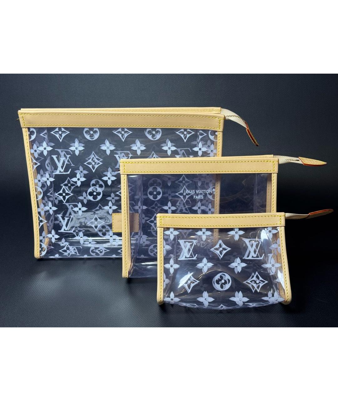 LOUIS VUITTON Бежевая косметичка, фото 6