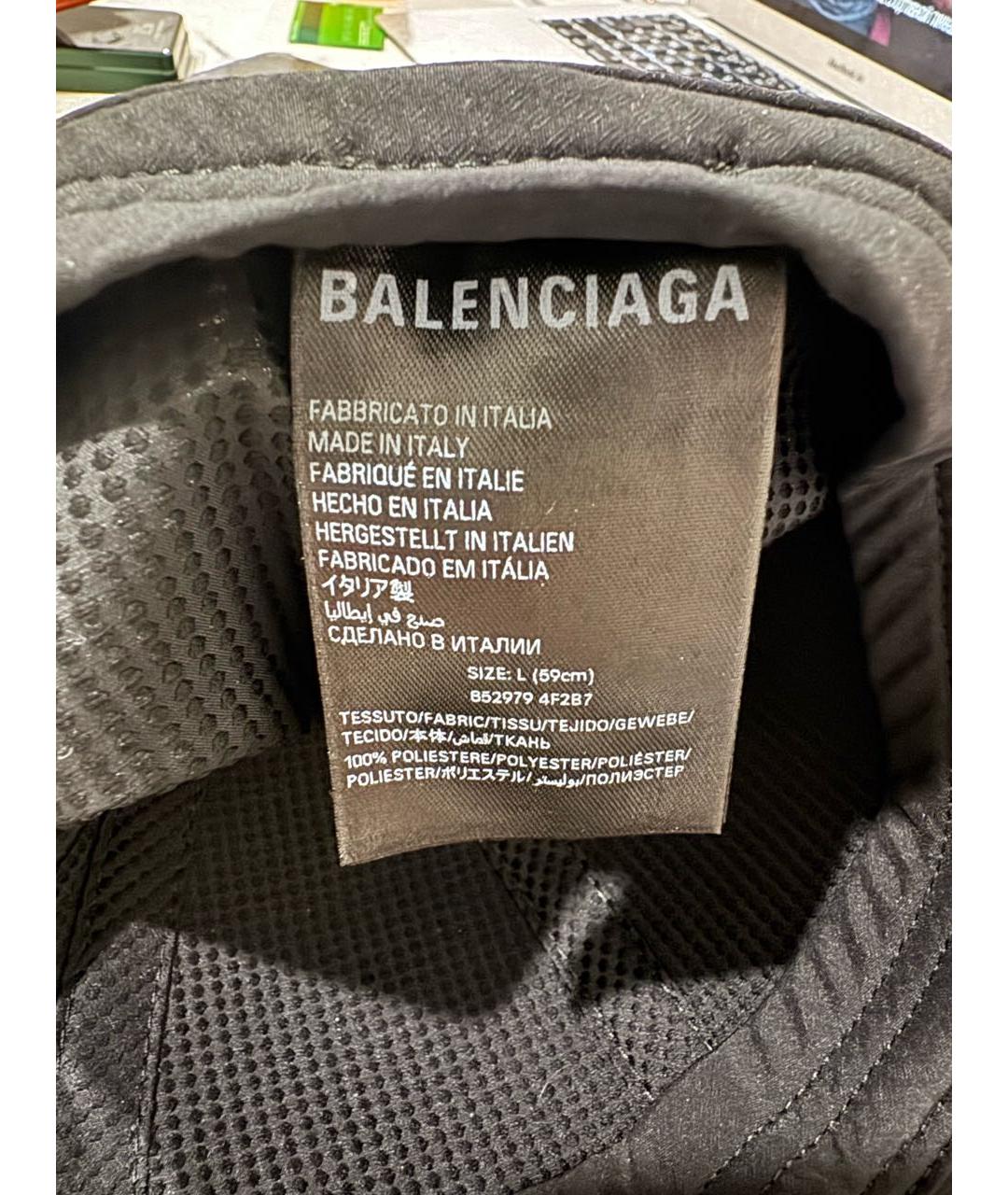BALENCIAGA Черная хлопковая кепка/бейсболка, фото 7