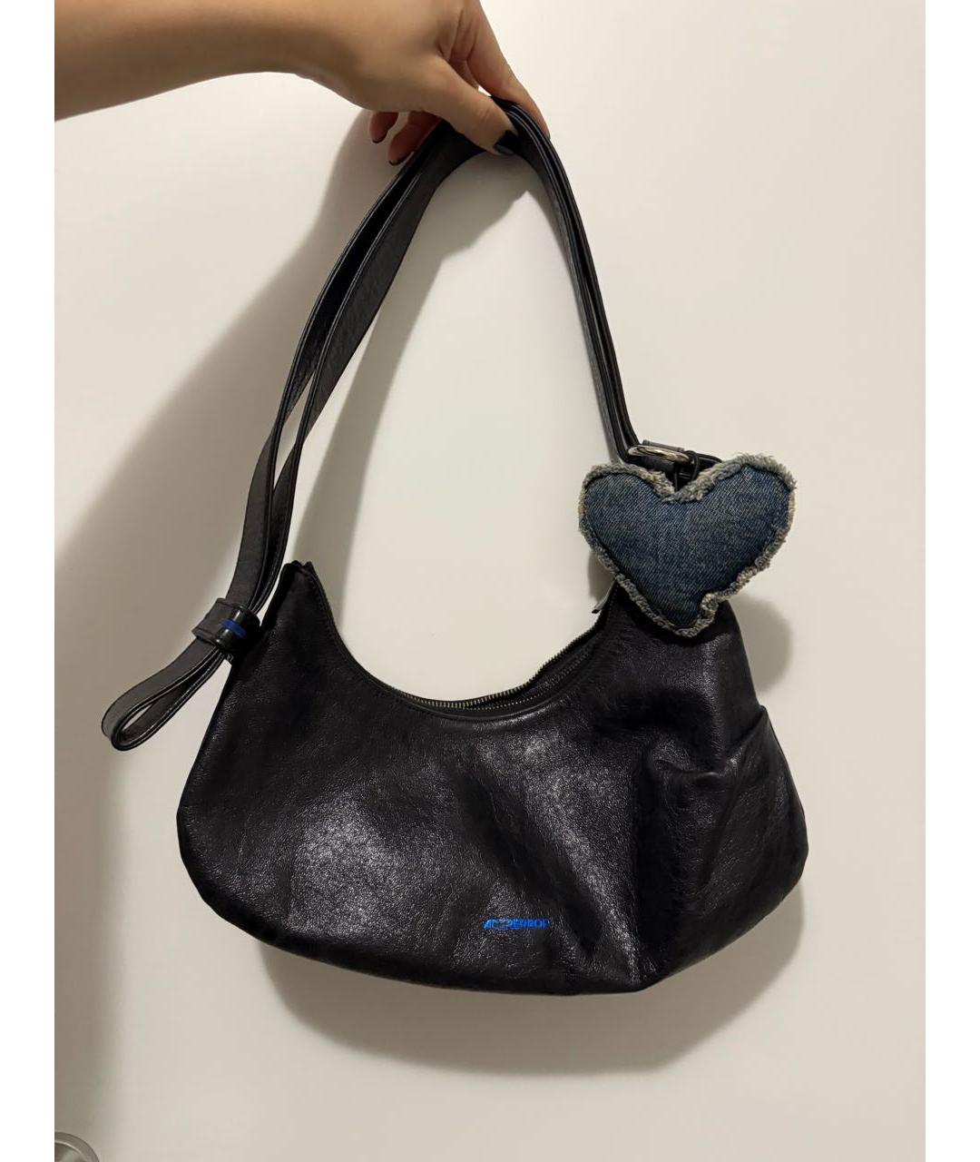 ADER ERROR Черная кожаная сумка через плечо, фото 9