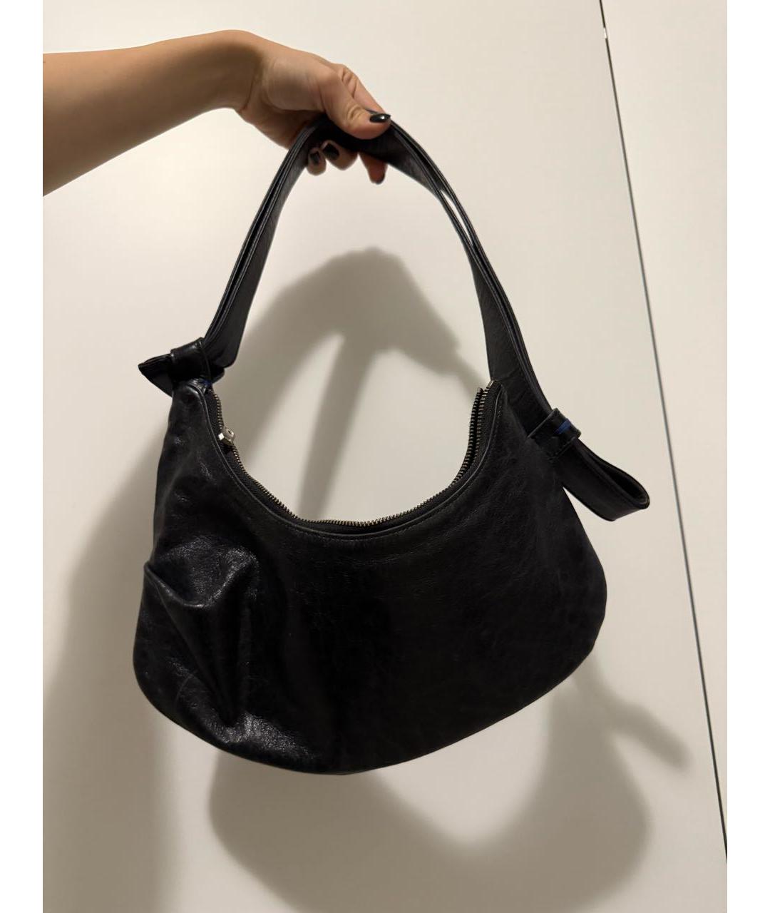 ADER ERROR Черная кожаная сумка через плечо, фото 3