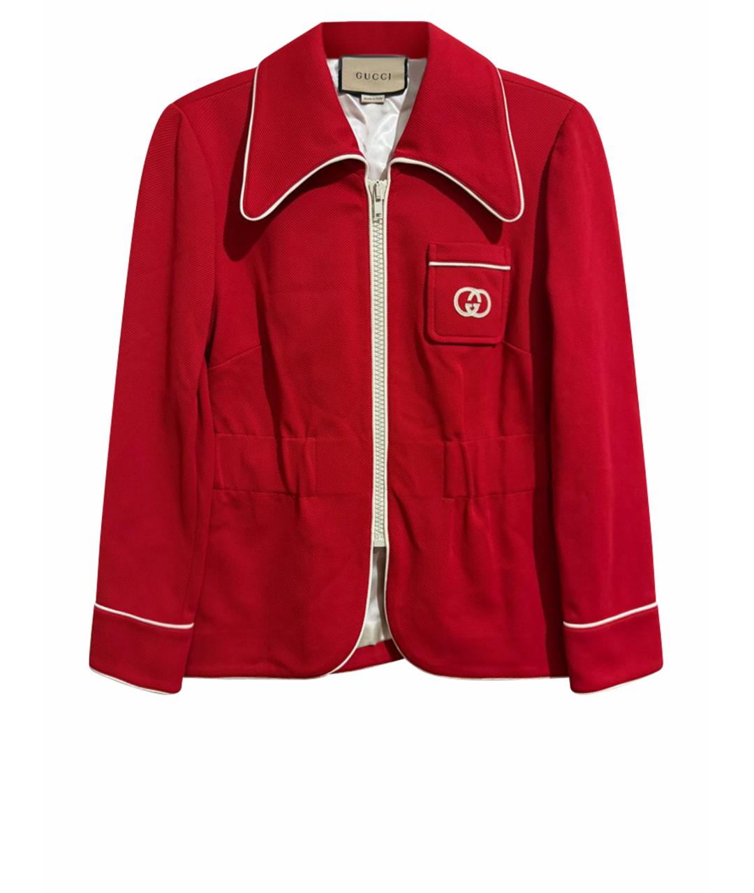 GUCCI Красный полиамидовый костюм с брюками, фото 10