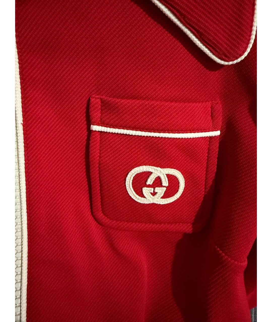 GUCCI Красный полиамидовый костюм с брюками, фото 5