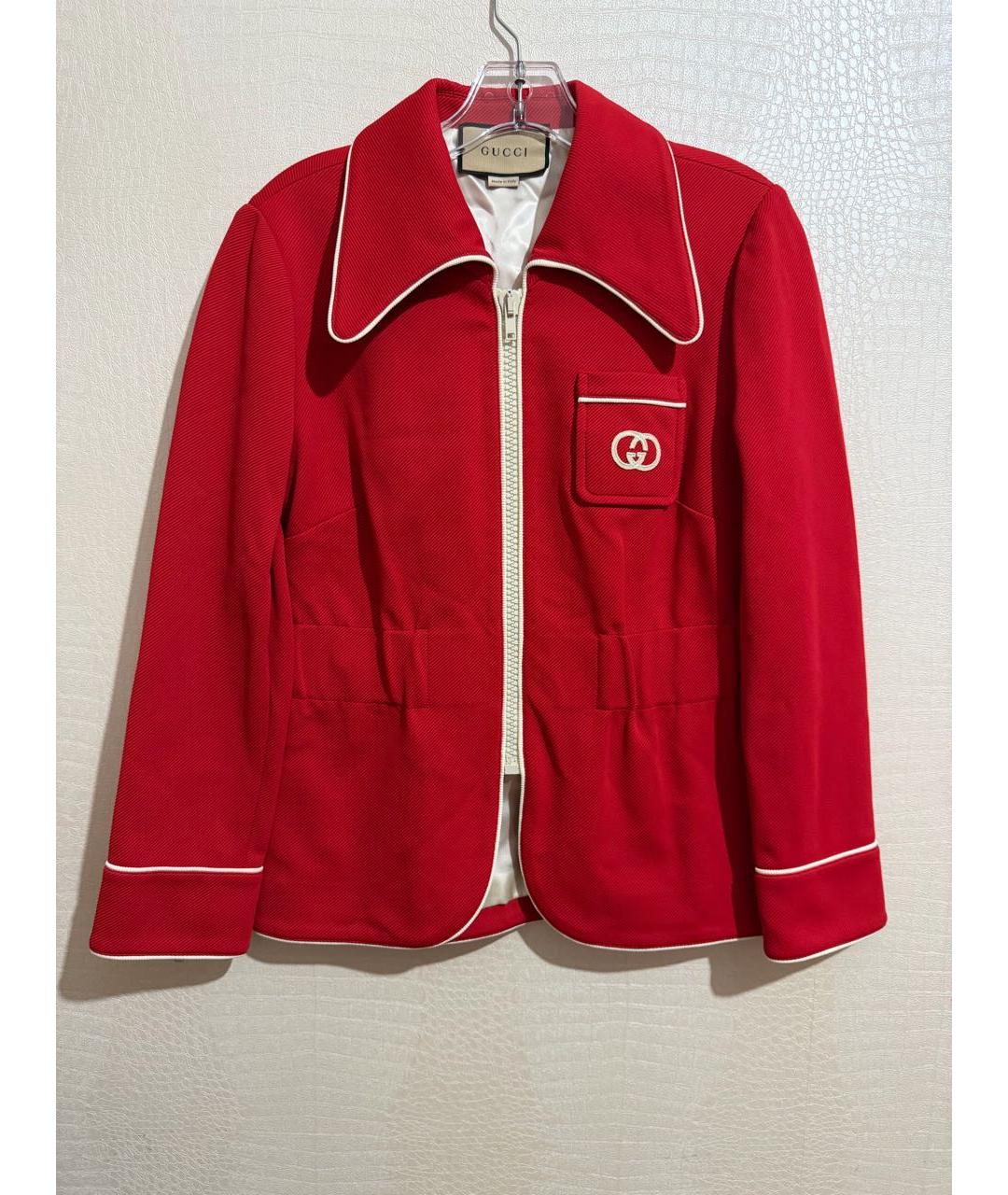 GUCCI Красный полиамидовый костюм с брюками, фото 9
