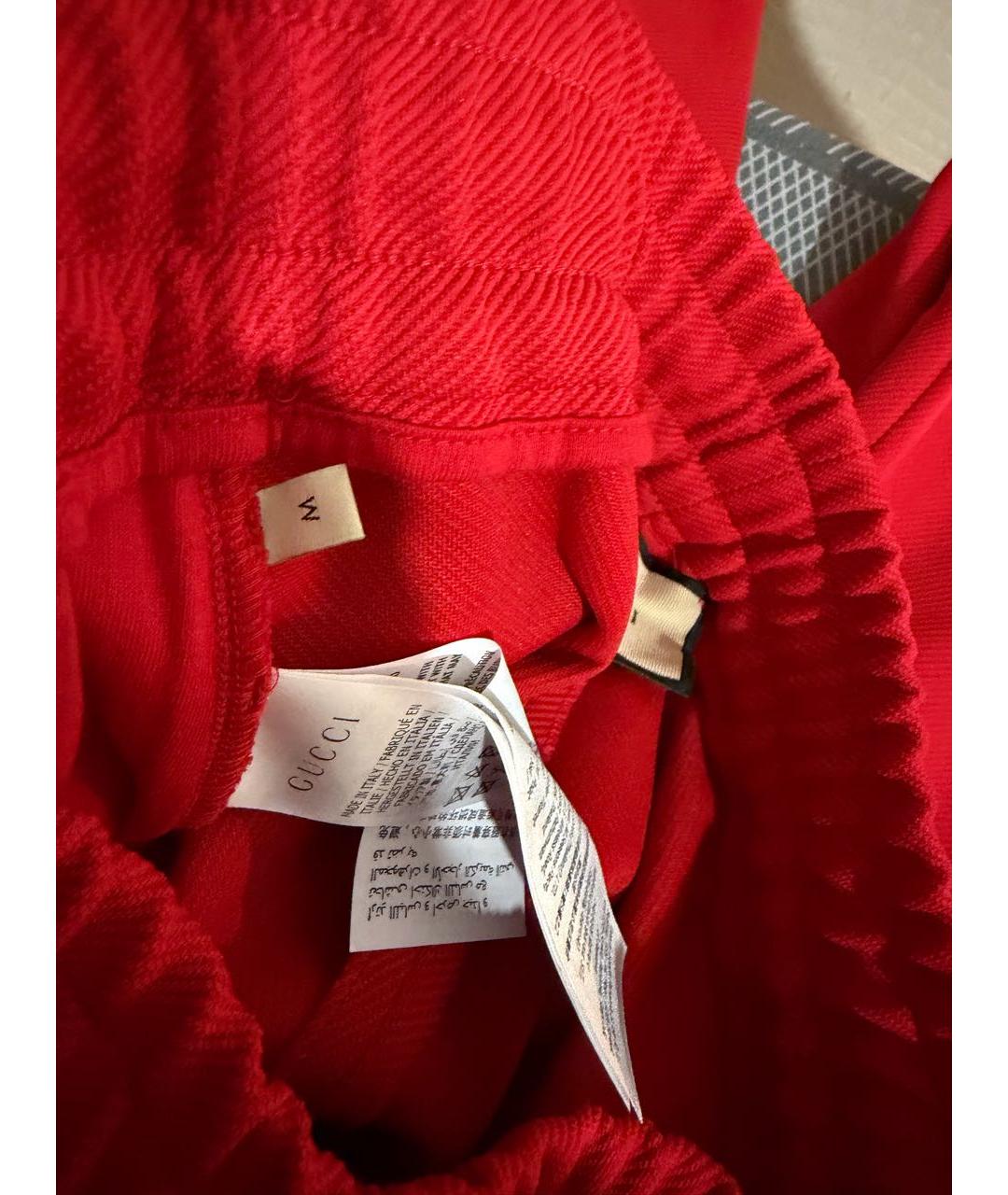 GUCCI Красный полиамидовый костюм с брюками, фото 7