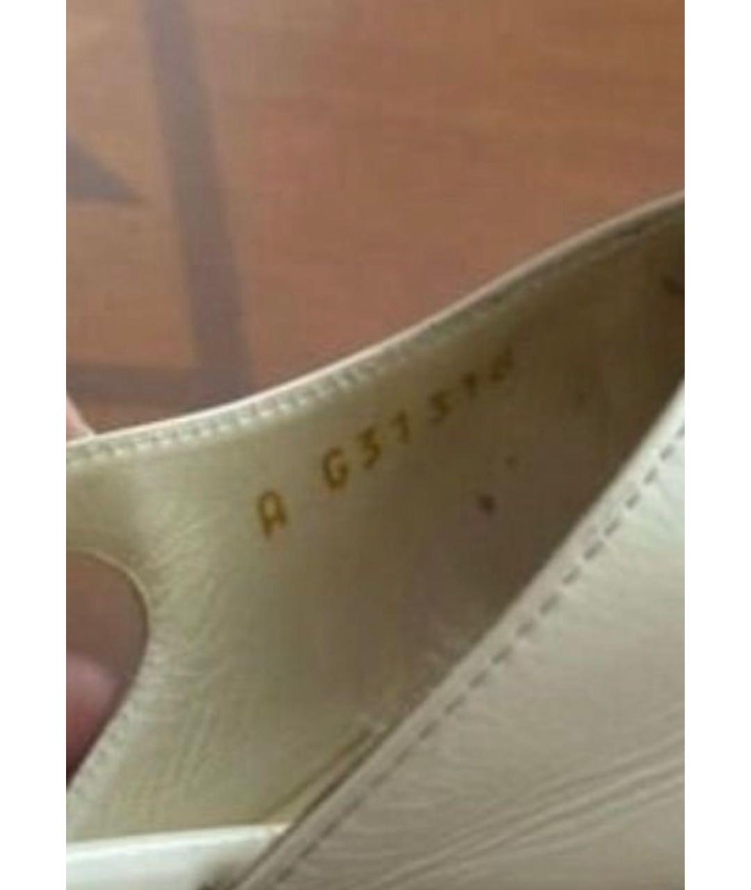 CHANEL Белые кожаные туфли, фото 6