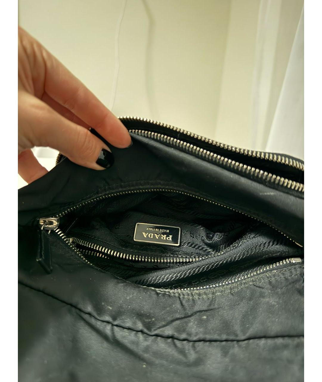 PRADA Черная сумка через плечо, фото 4