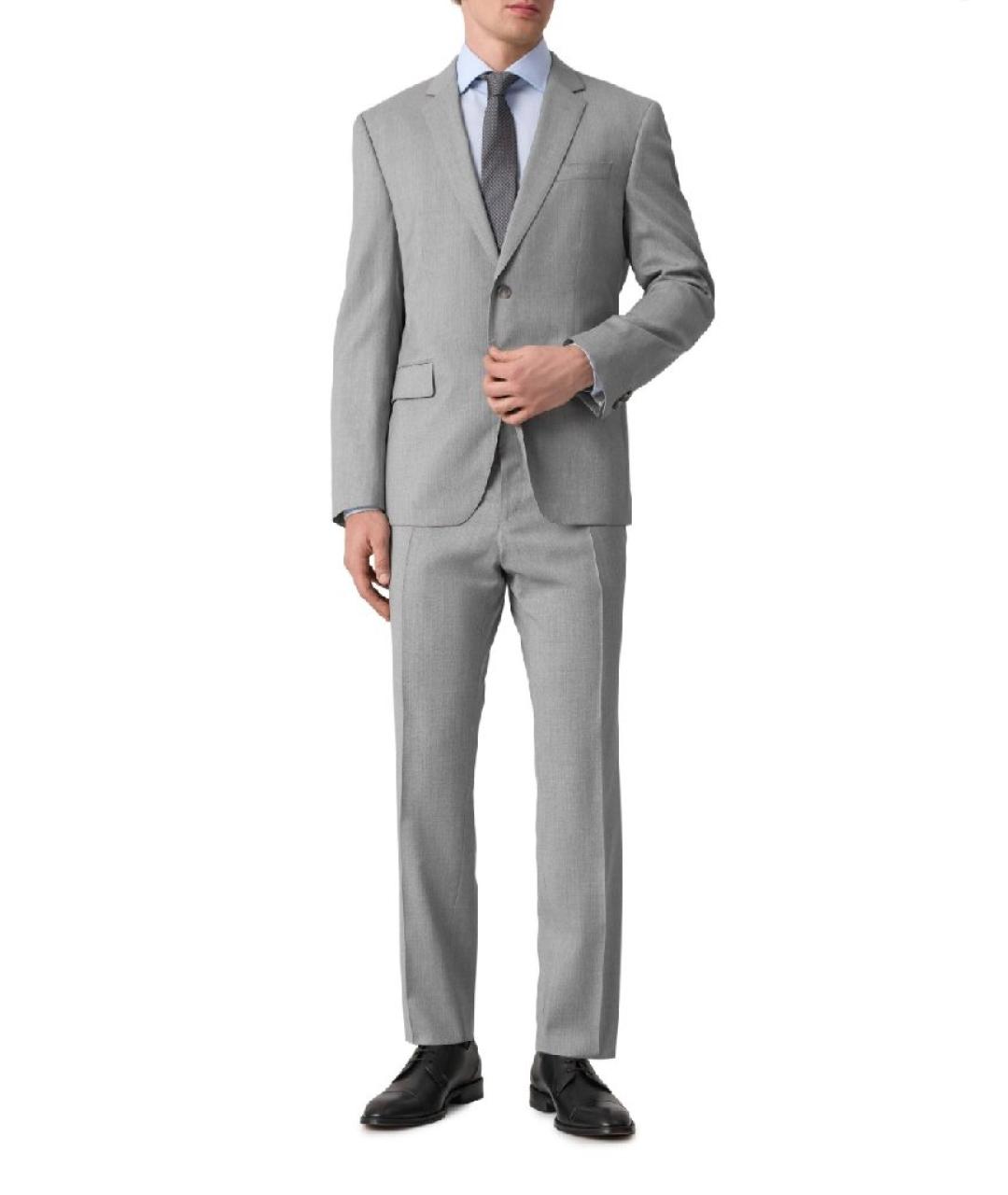HUGO BOSS Серый классический костюм, фото 3