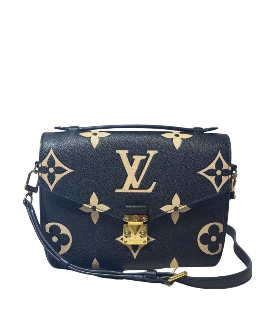 LOUIS VUITTON Черная кожаная сумка через плечо, фото 1