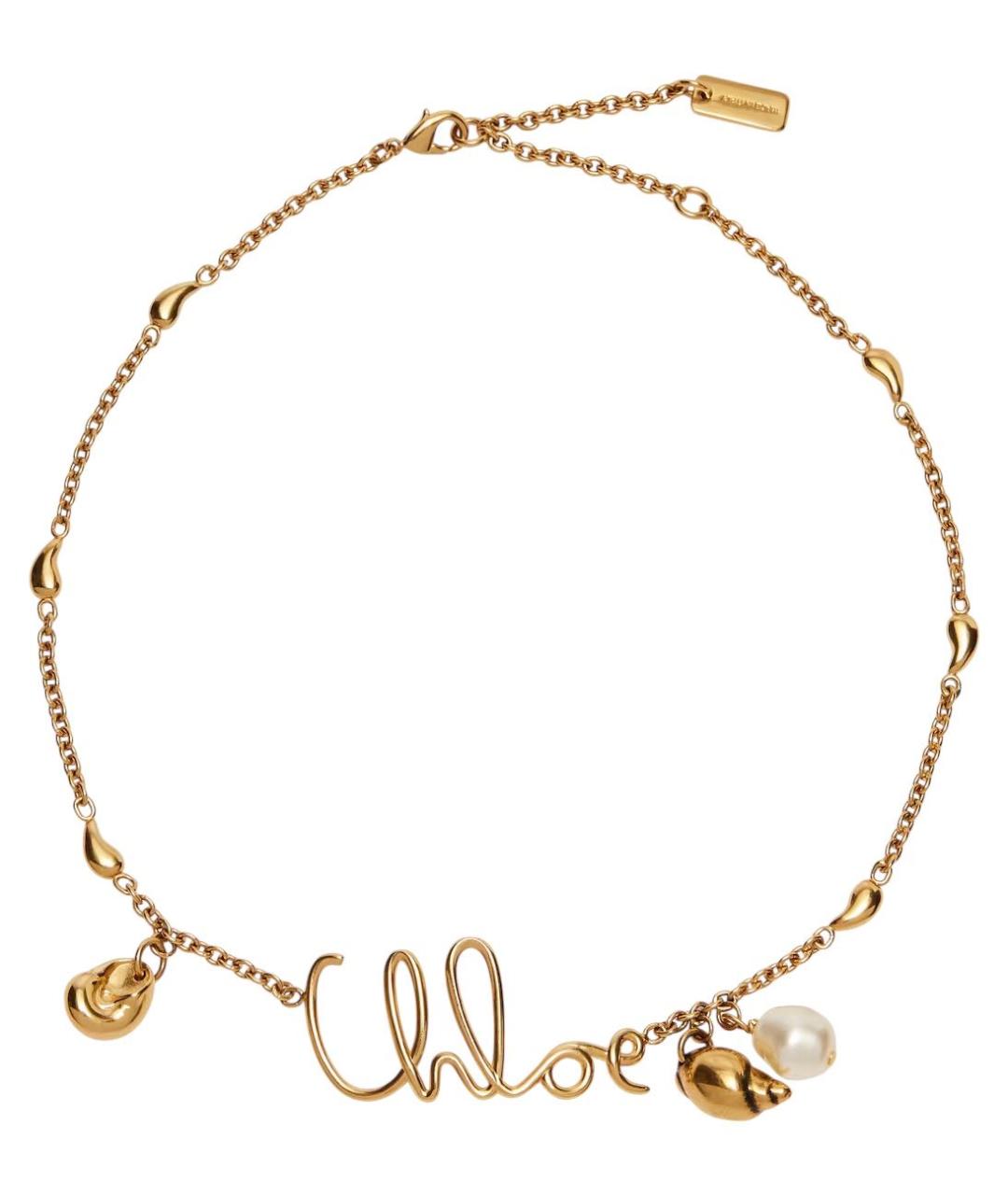 CHLOE Золотая латунная цепочка, фото 1