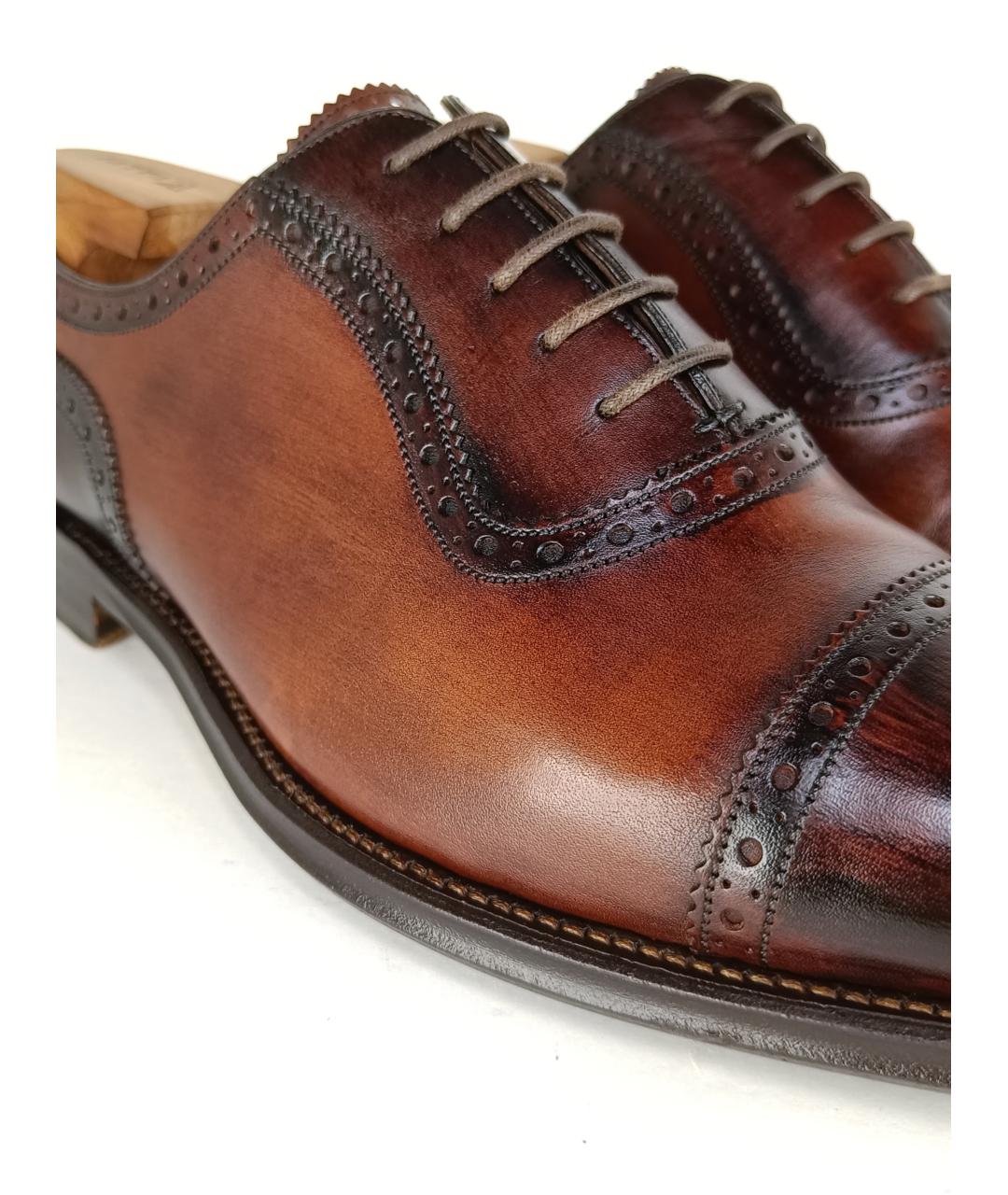 BALLY Коричневые кожаные туфли, фото 9