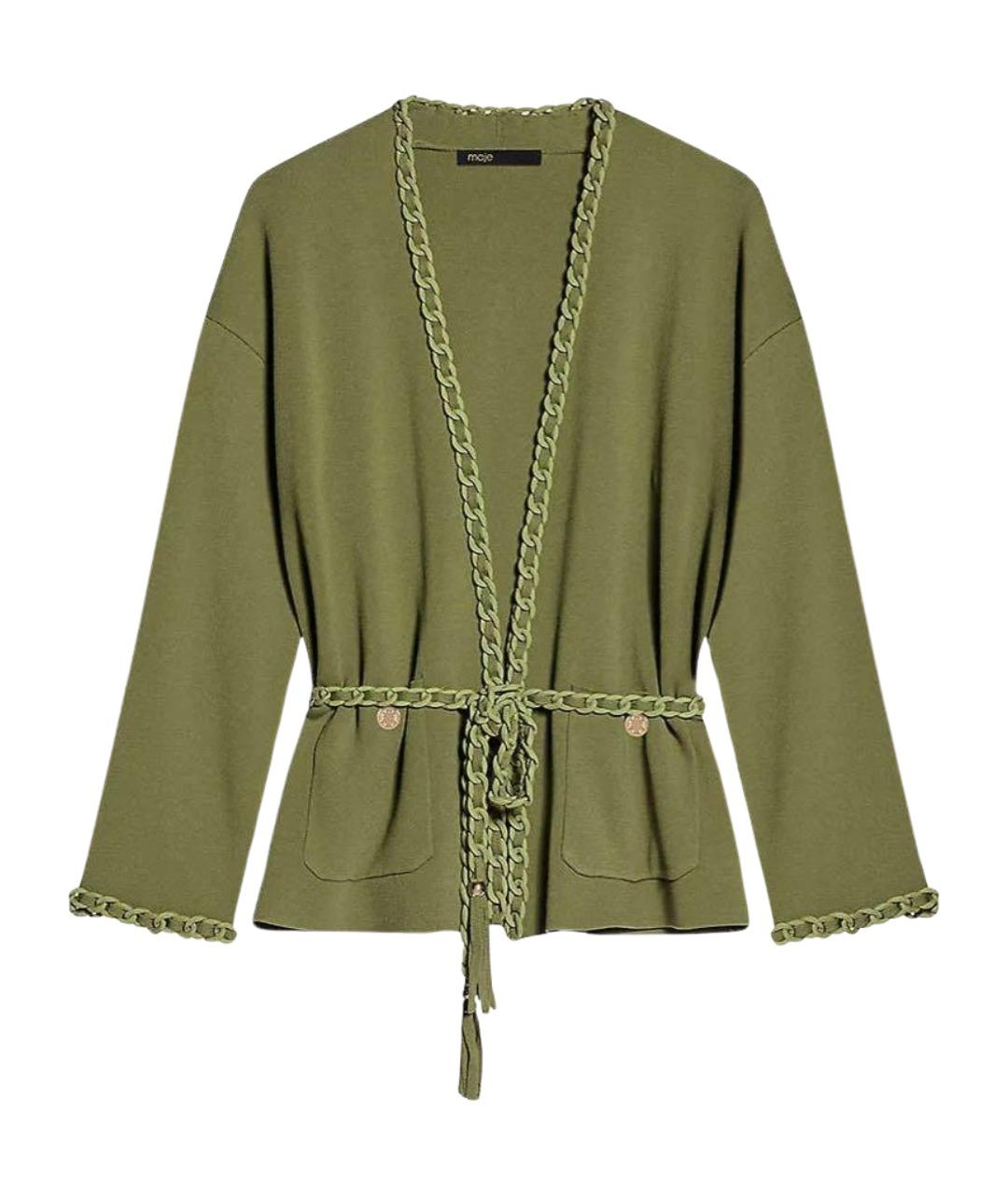 MAJE Зеленый вискозный костюм с юбками, фото 1