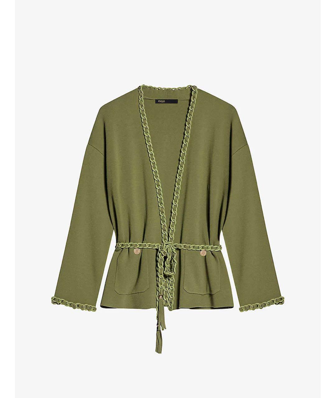 MAJE Зеленый вискозный костюм с юбками, фото 8