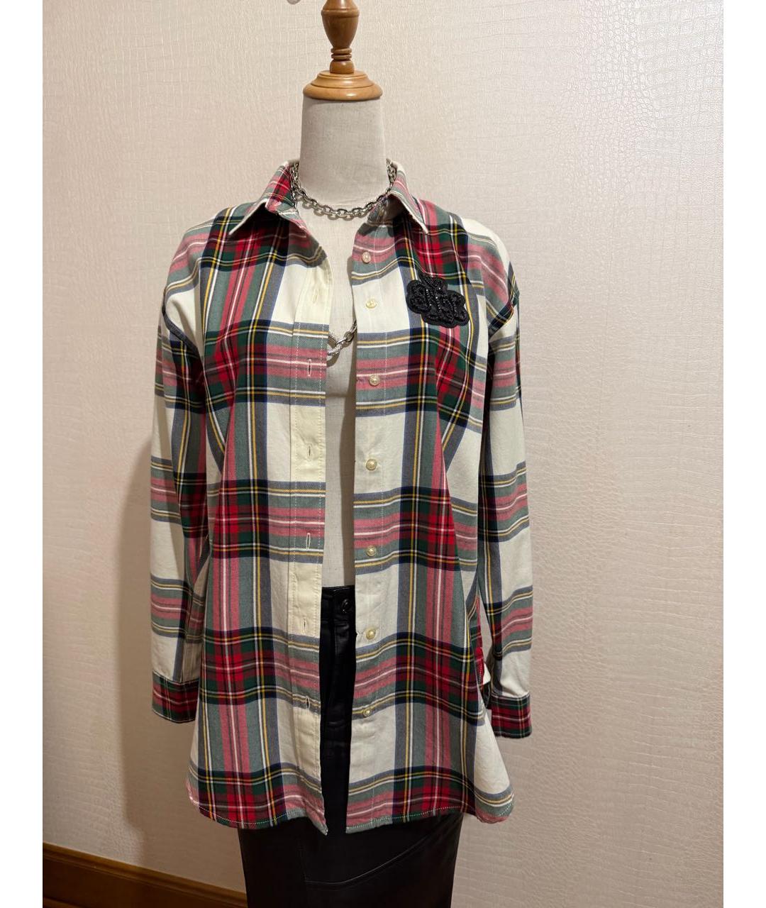 RALPH LAUREN COLLECTION Мульти хлопковая рубашка, фото 7