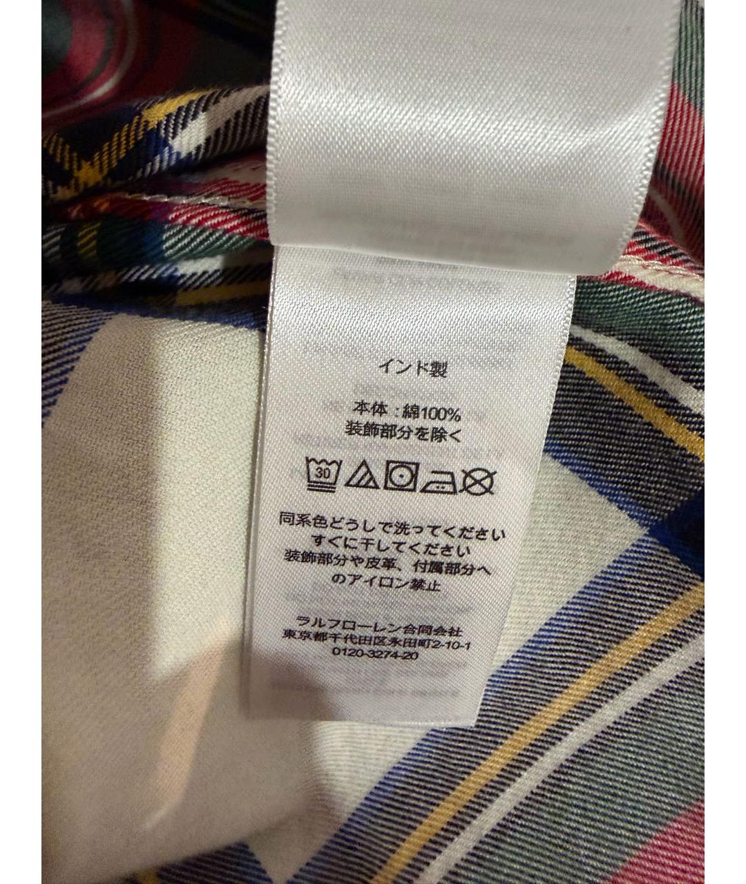 RALPH LAUREN COLLECTION Мульти хлопковая рубашка, фото 5