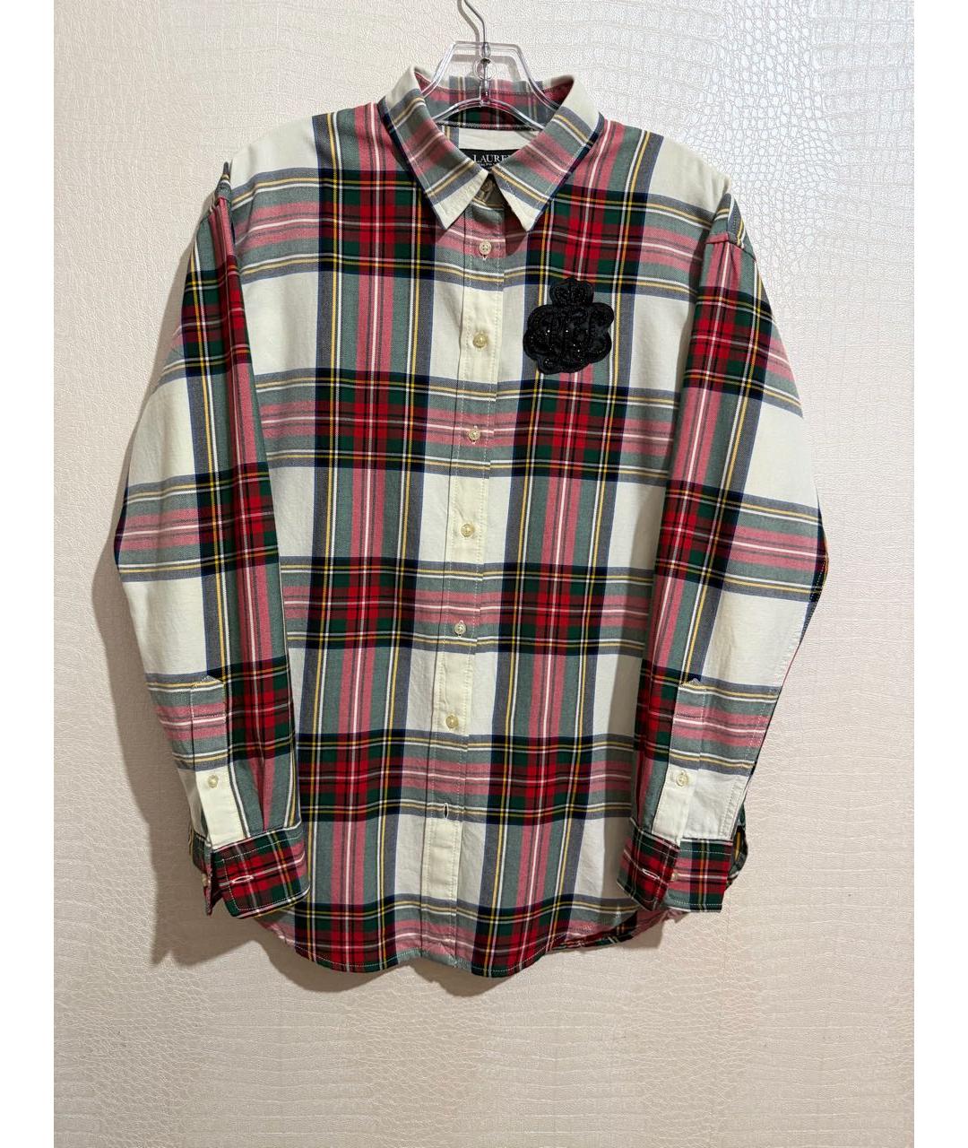 RALPH LAUREN COLLECTION Мульти хлопковая рубашка, фото 8