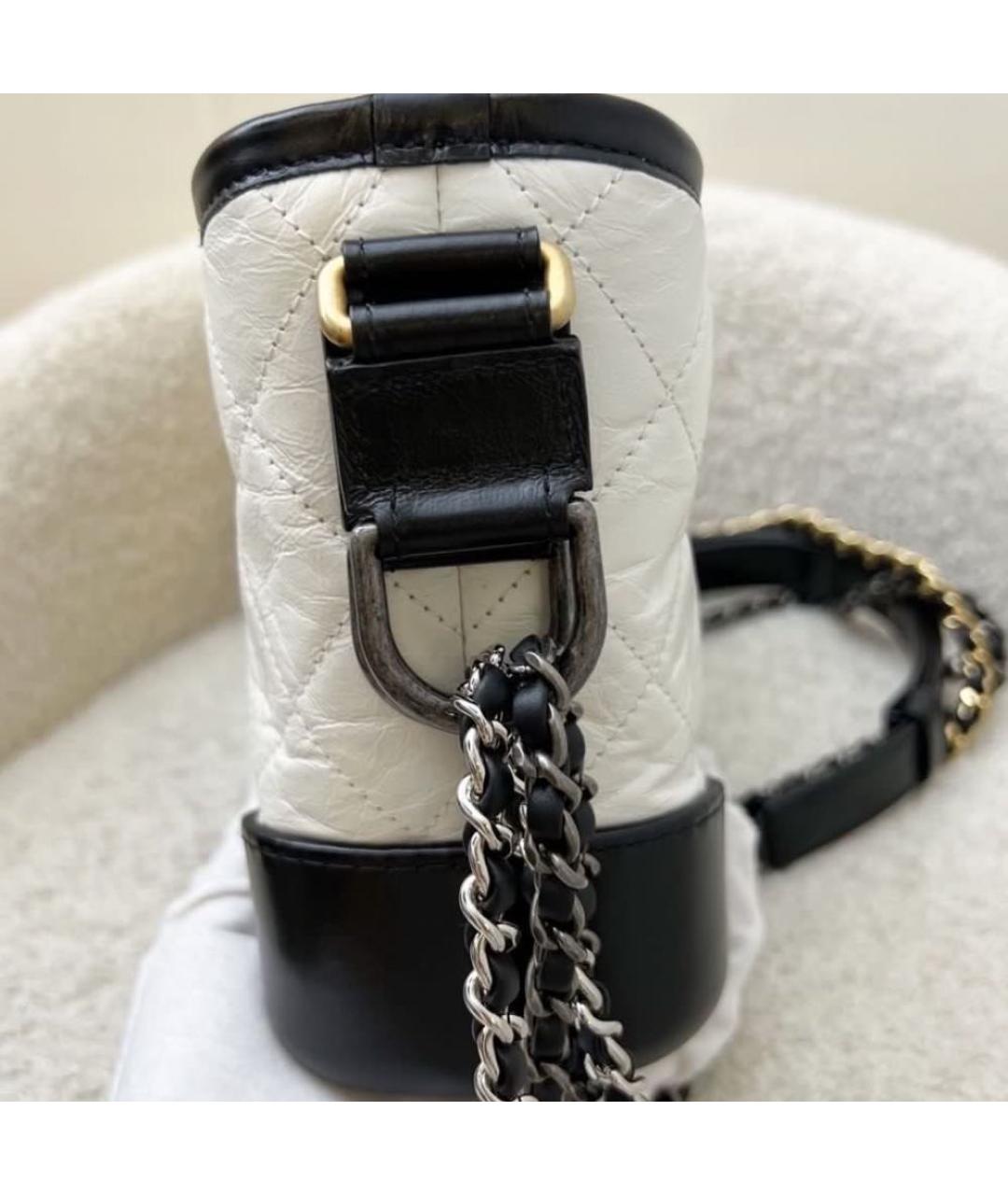 CHANEL Белая кожаная сумка через плечо, фото 2