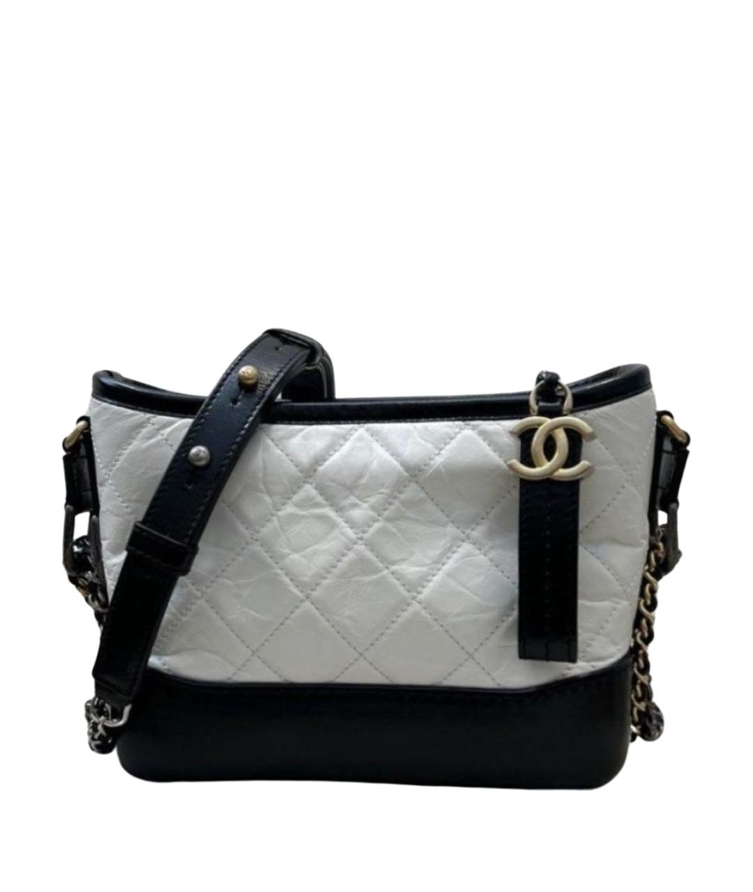 CHANEL Белая кожаная сумка через плечо, фото 1