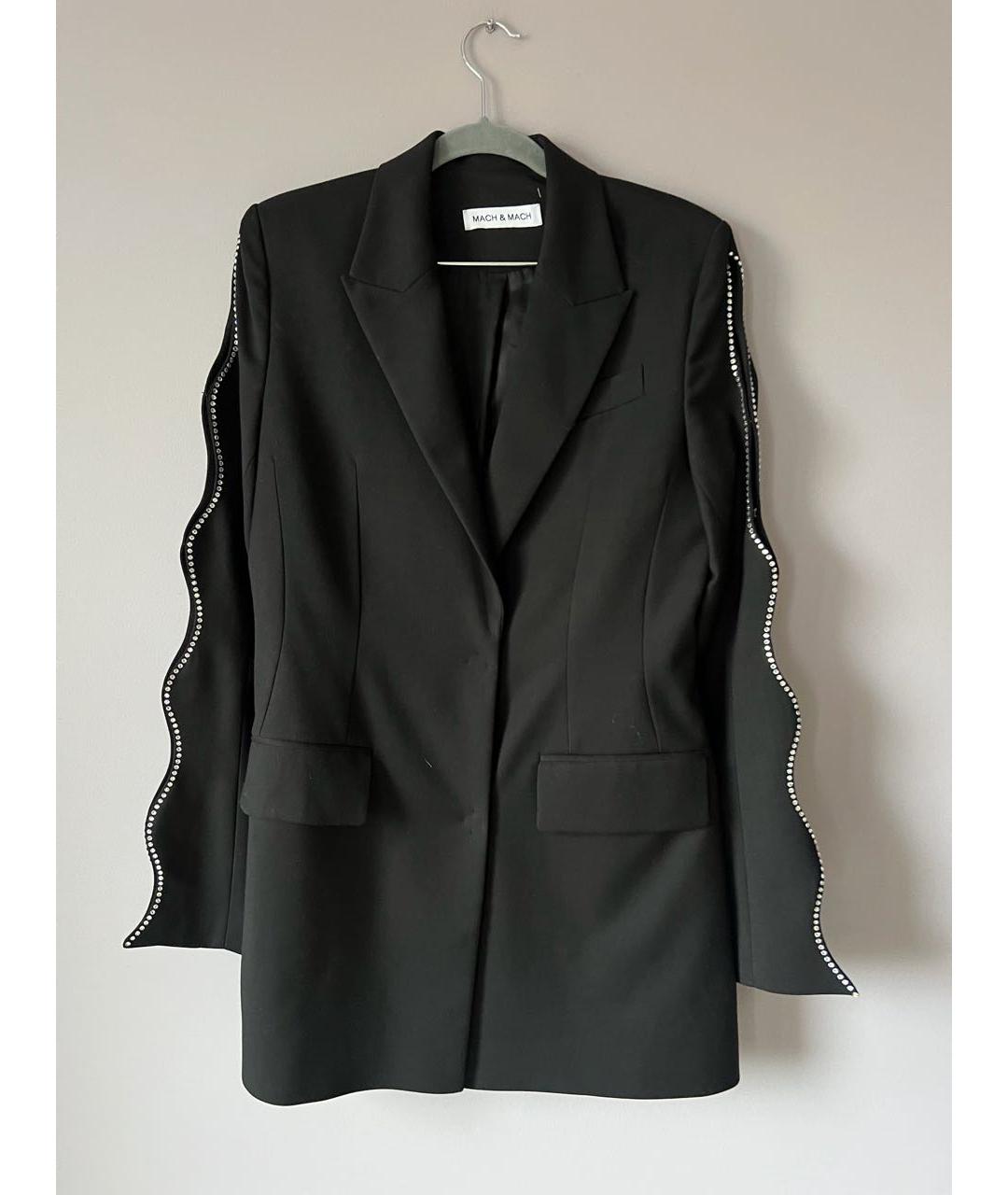 MACH&MACH Черный полиэстеровый жакет/пиджак, фото 6