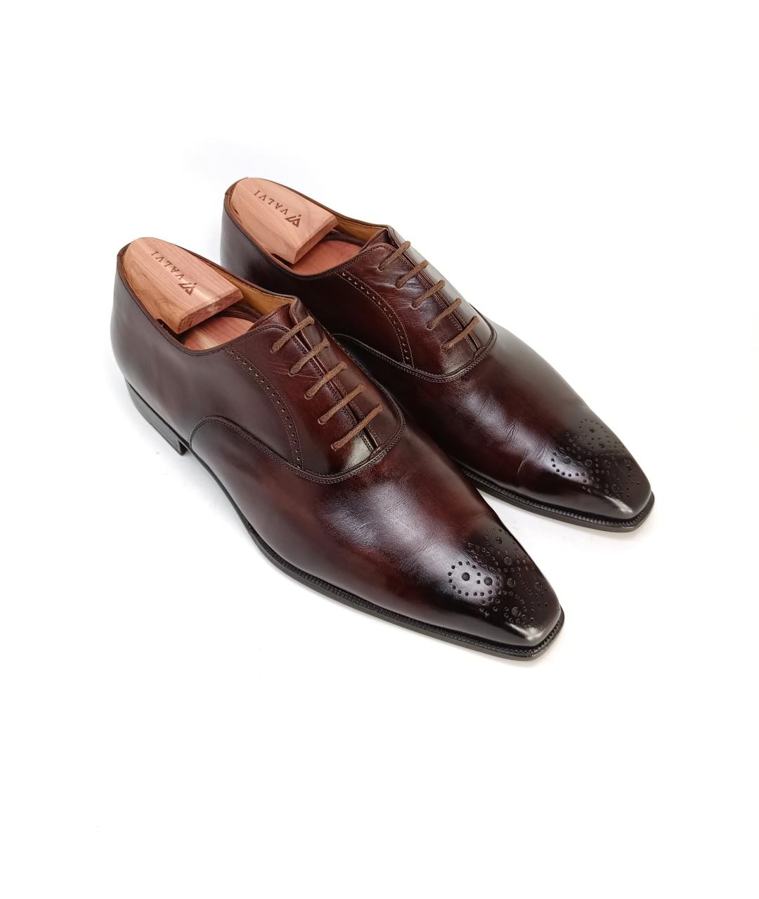 BRIONI Коричневые кожаные туфли, фото 3