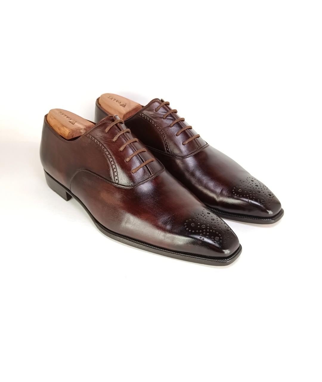 BRIONI Коричневые кожаные туфли, фото 7