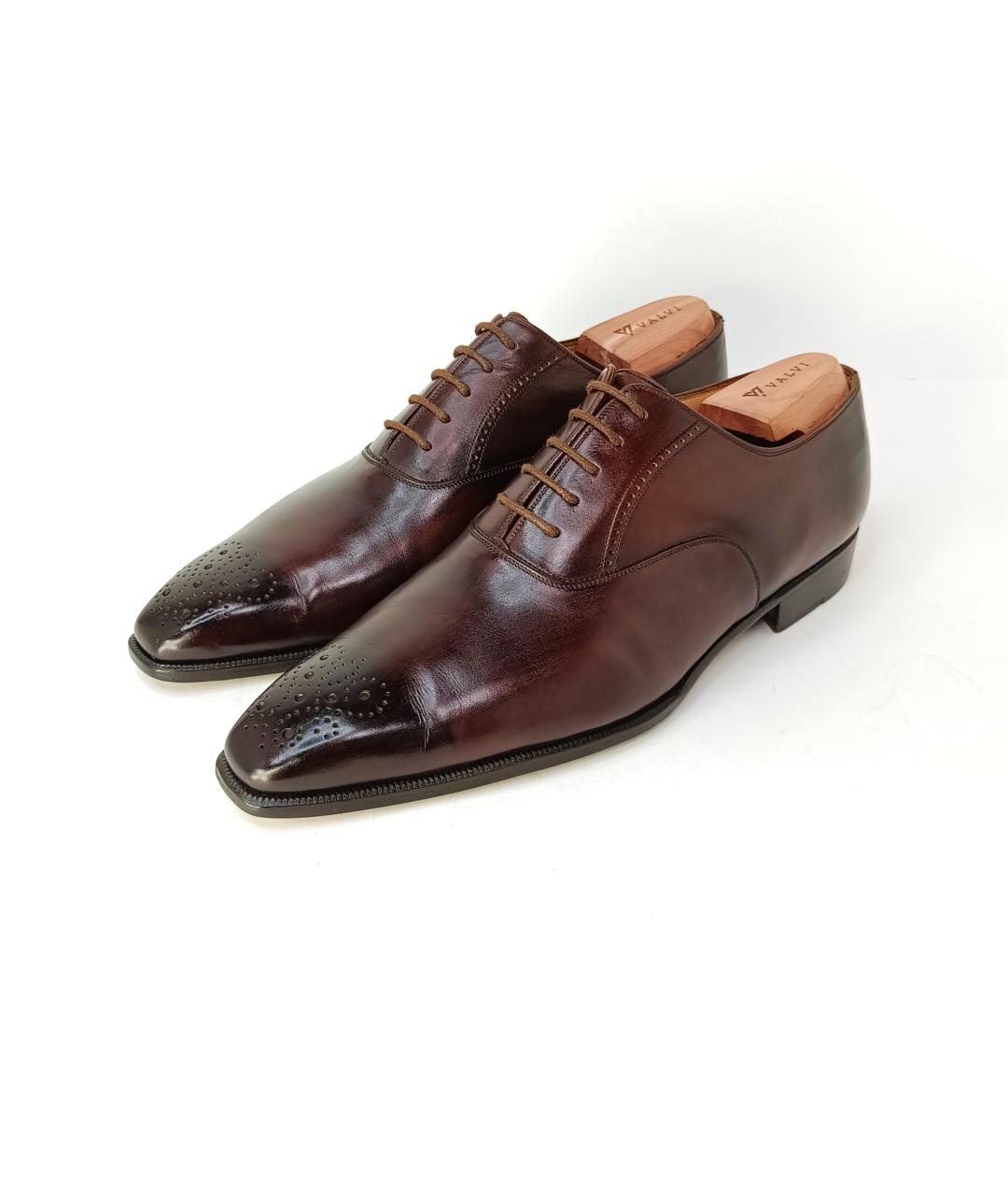 BRIONI Коричневые кожаные туфли, фото 5