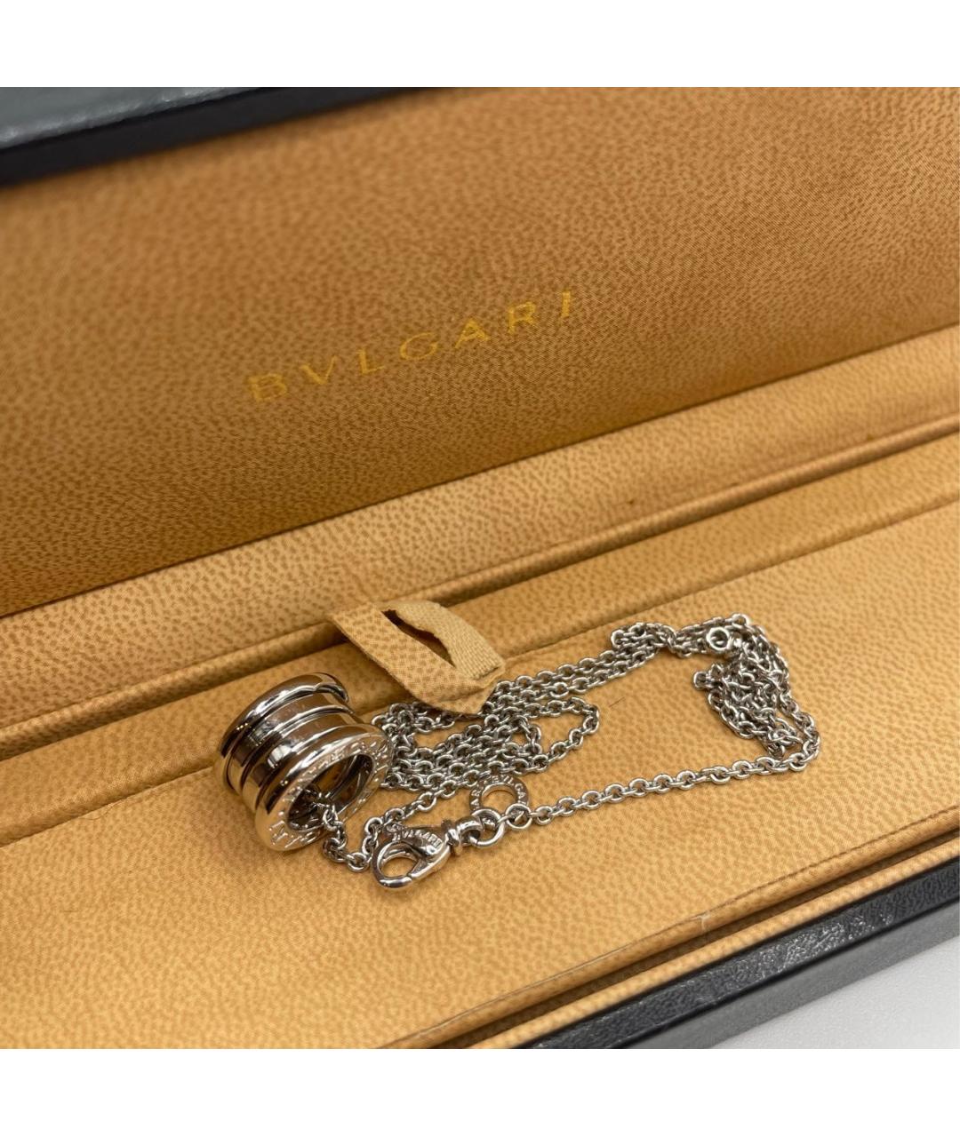 BVLGARI Серебряное колье из белого золота, фото 3