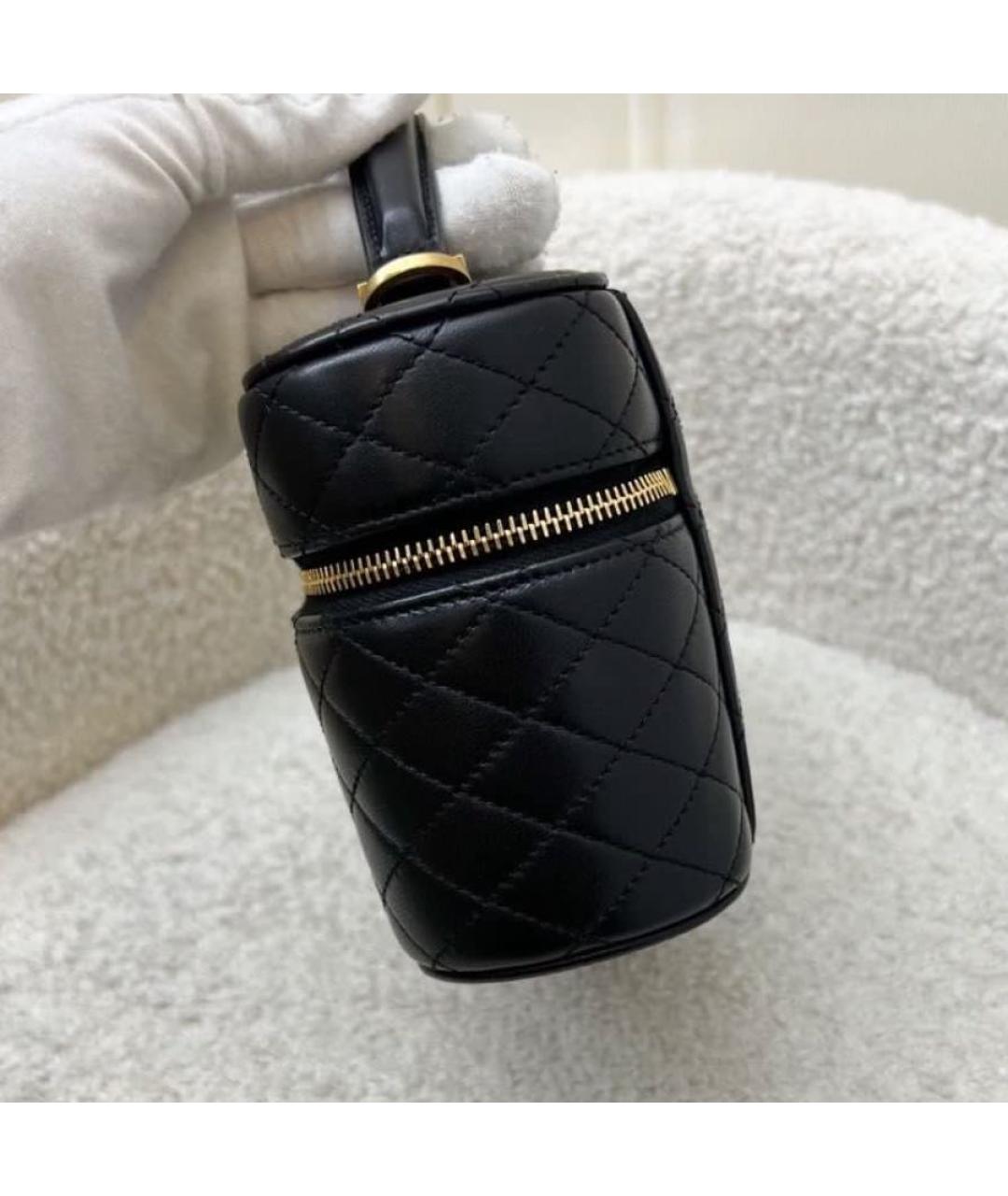 SAINT LAURENT Черная кожаная сумка через плечо, фото 4