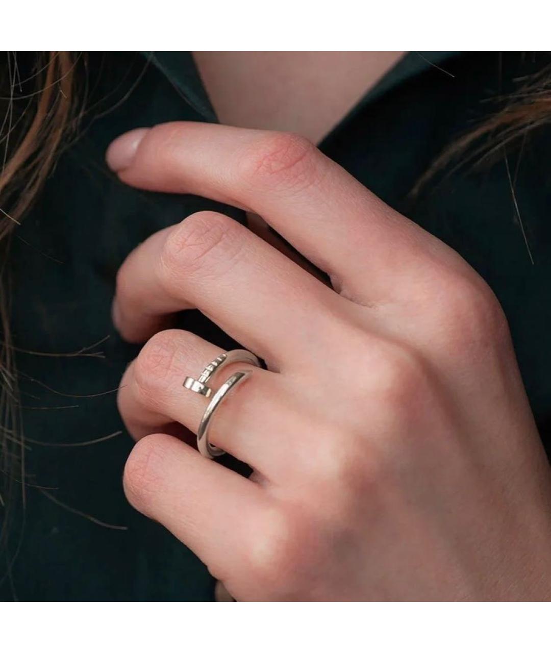 CARTIER Серебряное кольцо из белого золота, фото 4