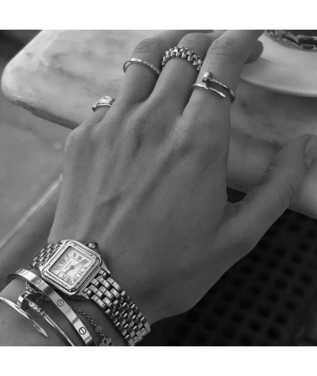 CARTIER Серебряное кольцо из белого золота, фото 5