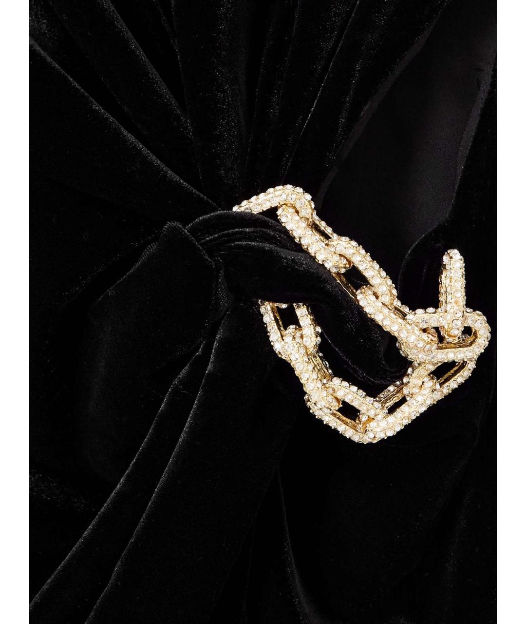 SELF-PORTRAIT Черное хлопковое коктейльное платье, фото 8