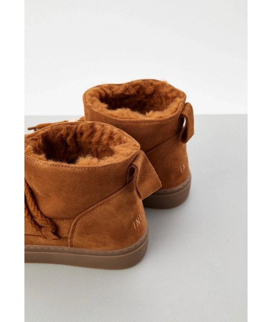 INUIKII Коричневые замшевые ботинки, фото 3