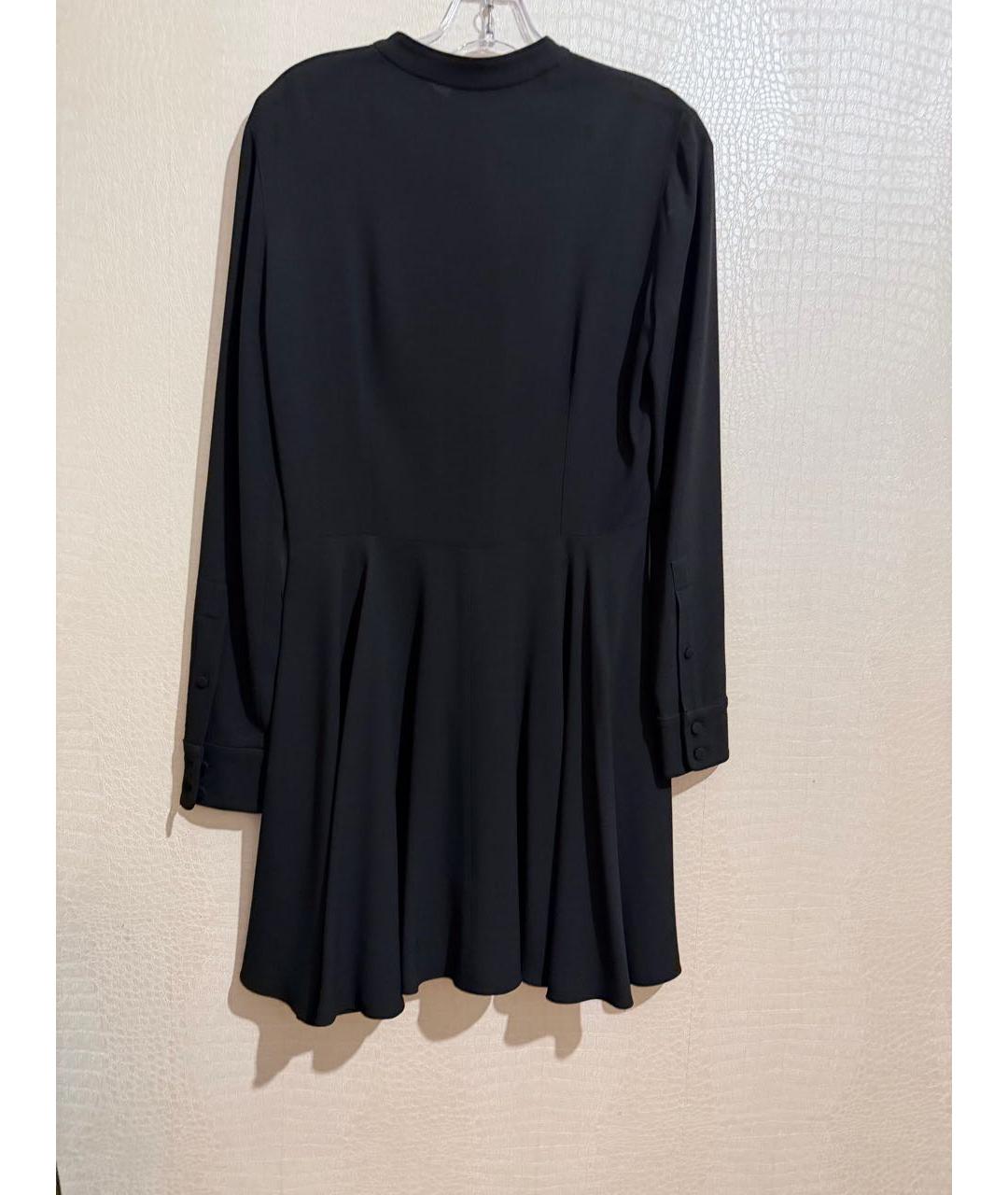 SAINT LAURENT Черное ацетатное повседневное платье, фото 2