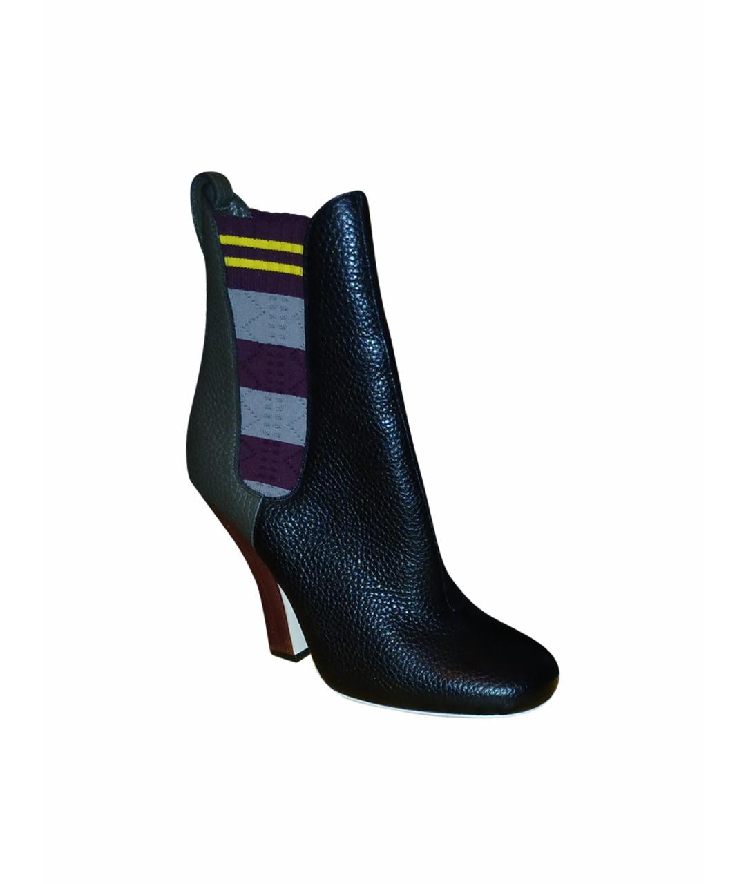 FENDI Мульти кожаные ботильоны, фото 1