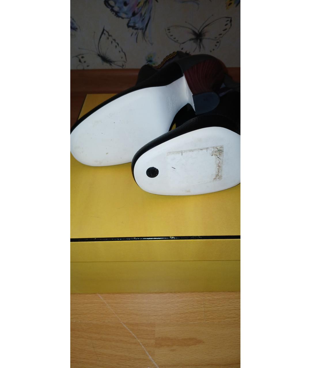 FENDI Мульти кожаные ботильоны, фото 4