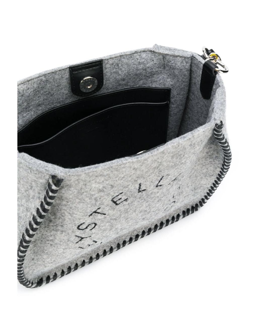 STELLA MCCARTNEY Серая шерстяная сумка через плечо, фото 3