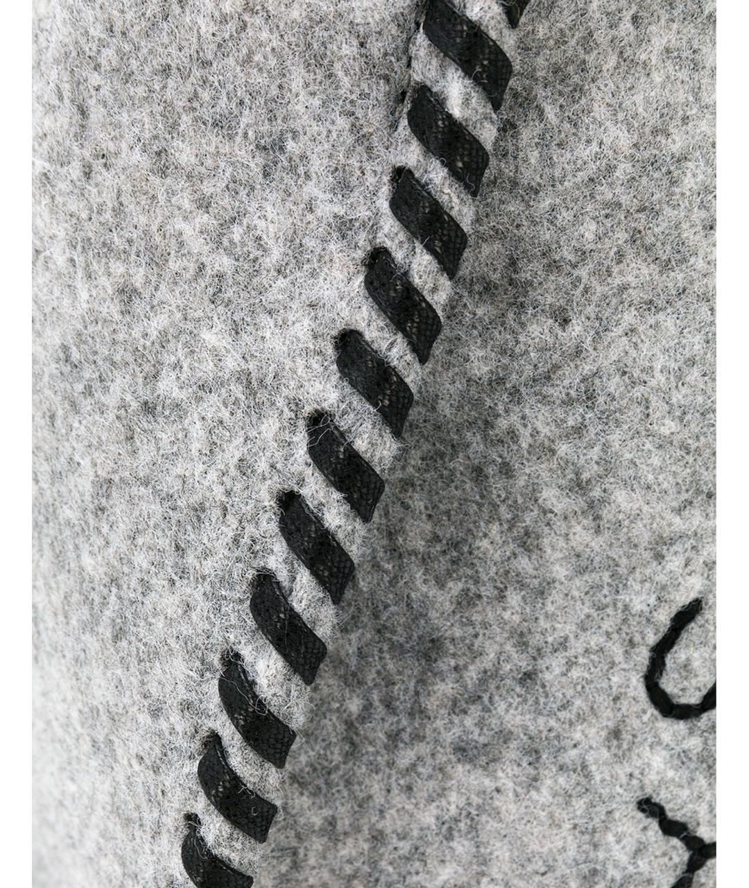 STELLA MCCARTNEY Серая шерстяная сумка через плечо, фото 2