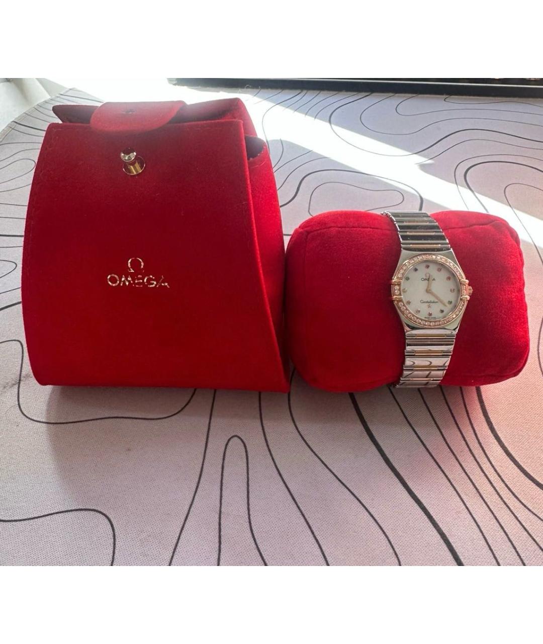 OMEGA Серебряные часы из белого золота, фото 2