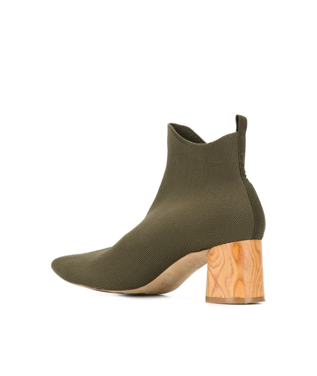 NANUSHKA Хаки текстильные ботильоны, фото 2