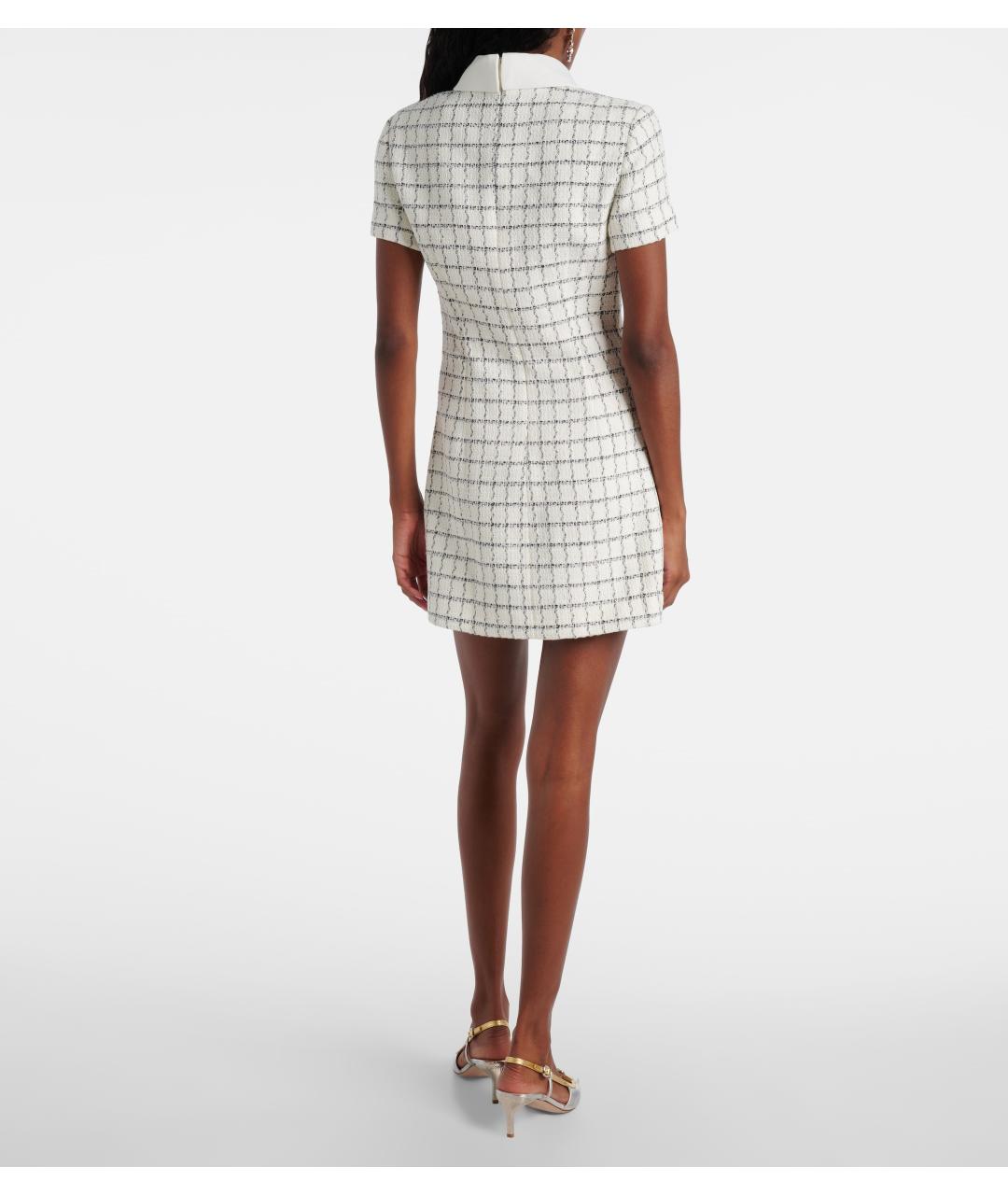 SELF-PORTRAIT Белое хлопковое коктейльное платье, фото 6