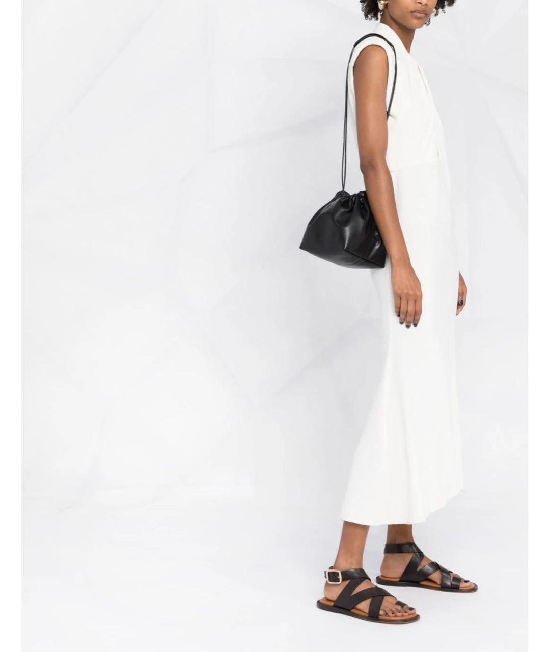 JIL SANDER Черная кожаная сумка через плечо, фото 2