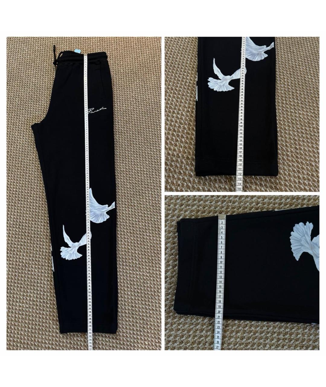 32 PARADIS SPRUNG FRERES Черные хлопковые повседневные брюки, фото 6