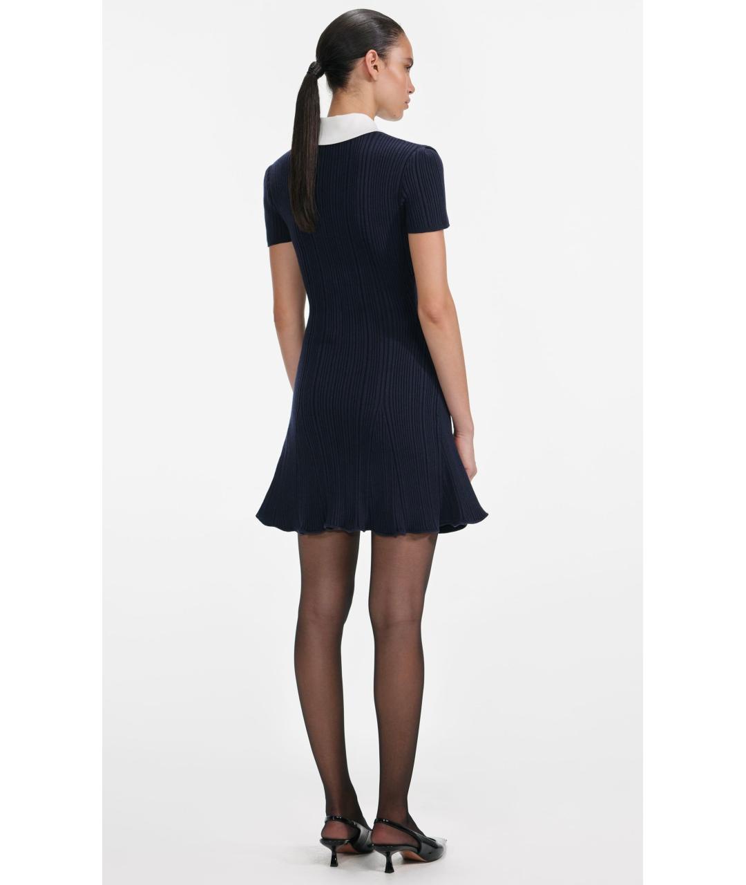 SELF-PORTRAIT Темно-синее коктейльное платье, фото 4