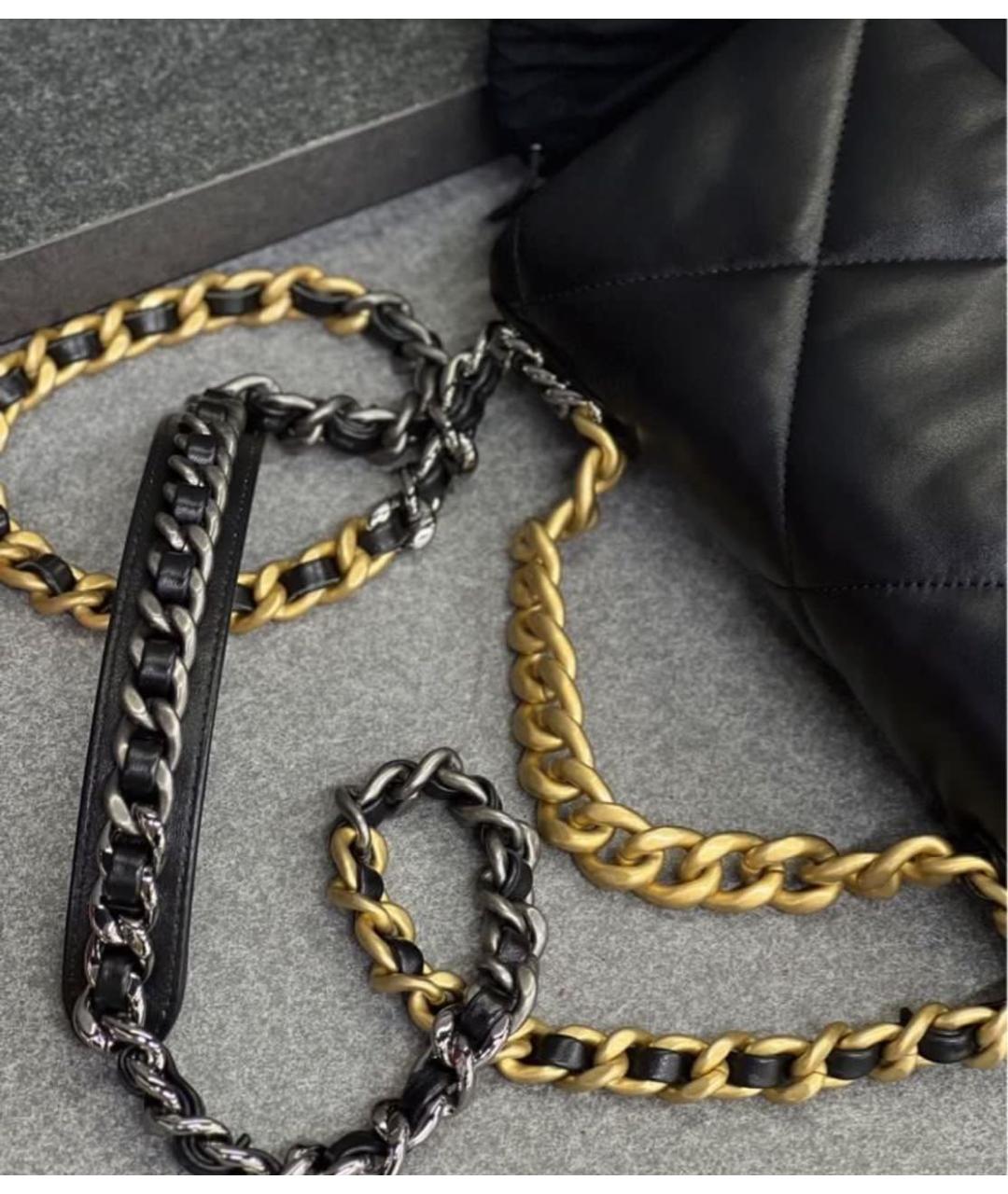 CHANEL Черная кожаная сумка через плечо, фото 3