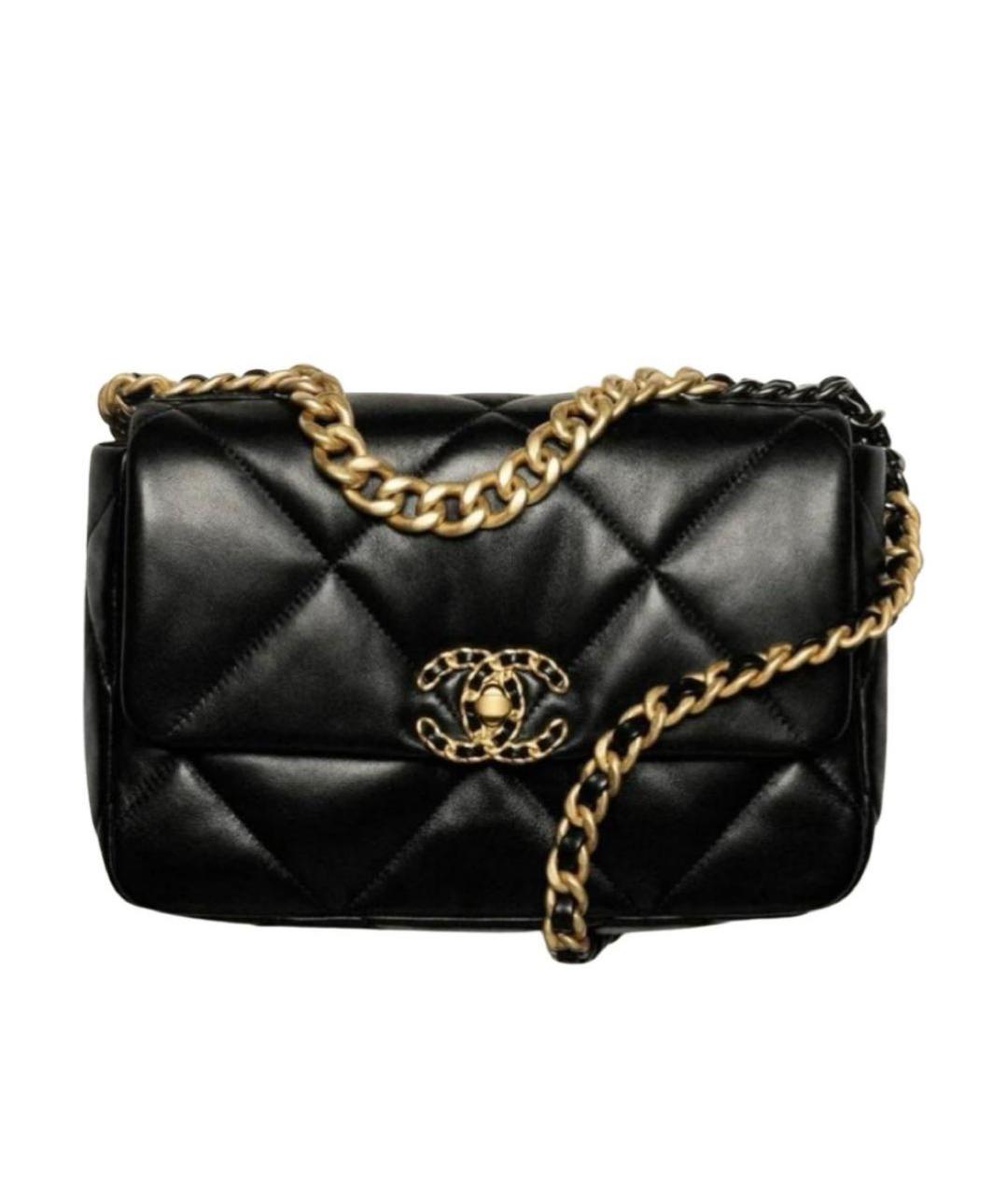 CHANEL Черная кожаная сумка через плечо, фото 1