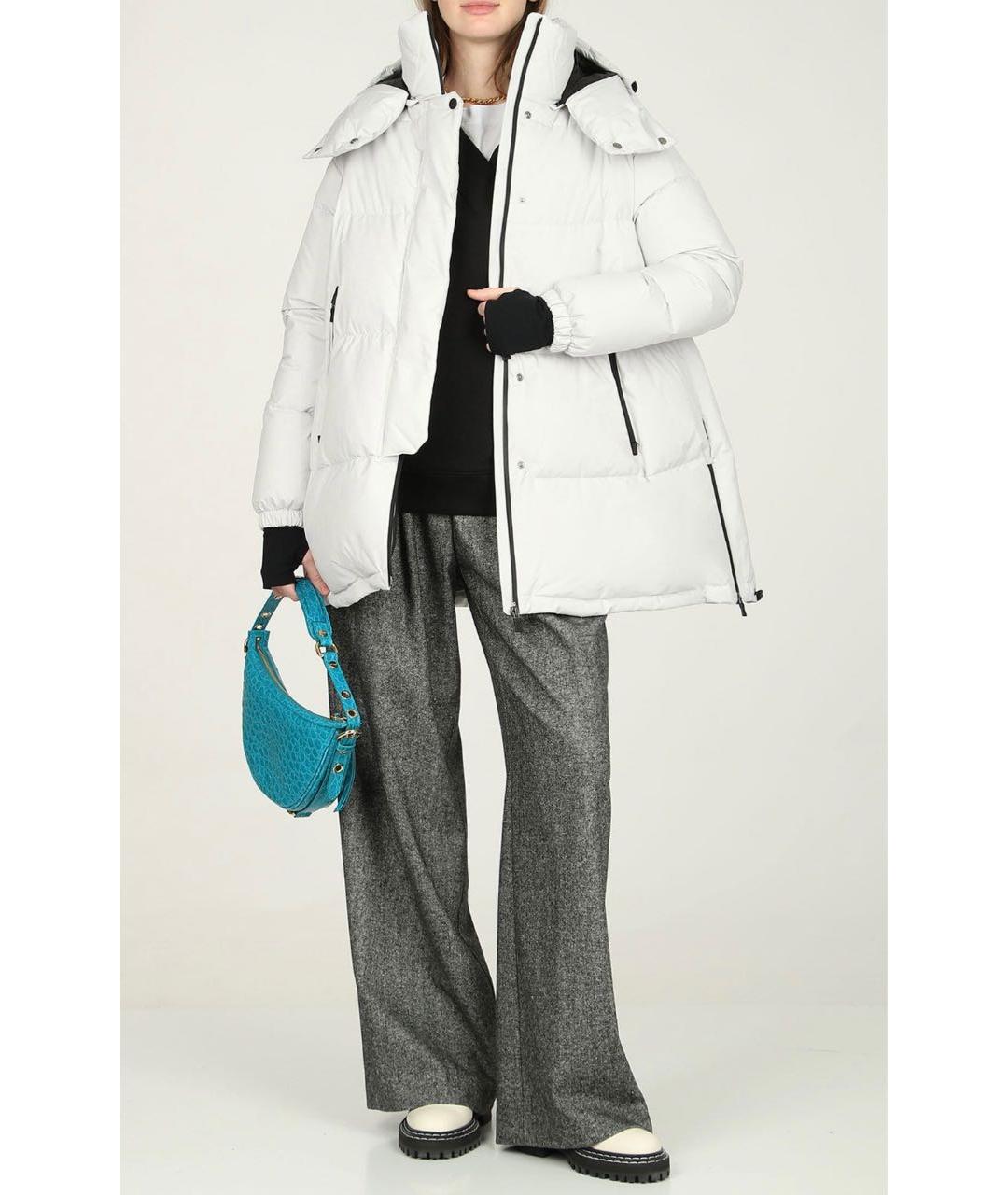 HERNO Серый полиэстеровый пуховик, фото 4