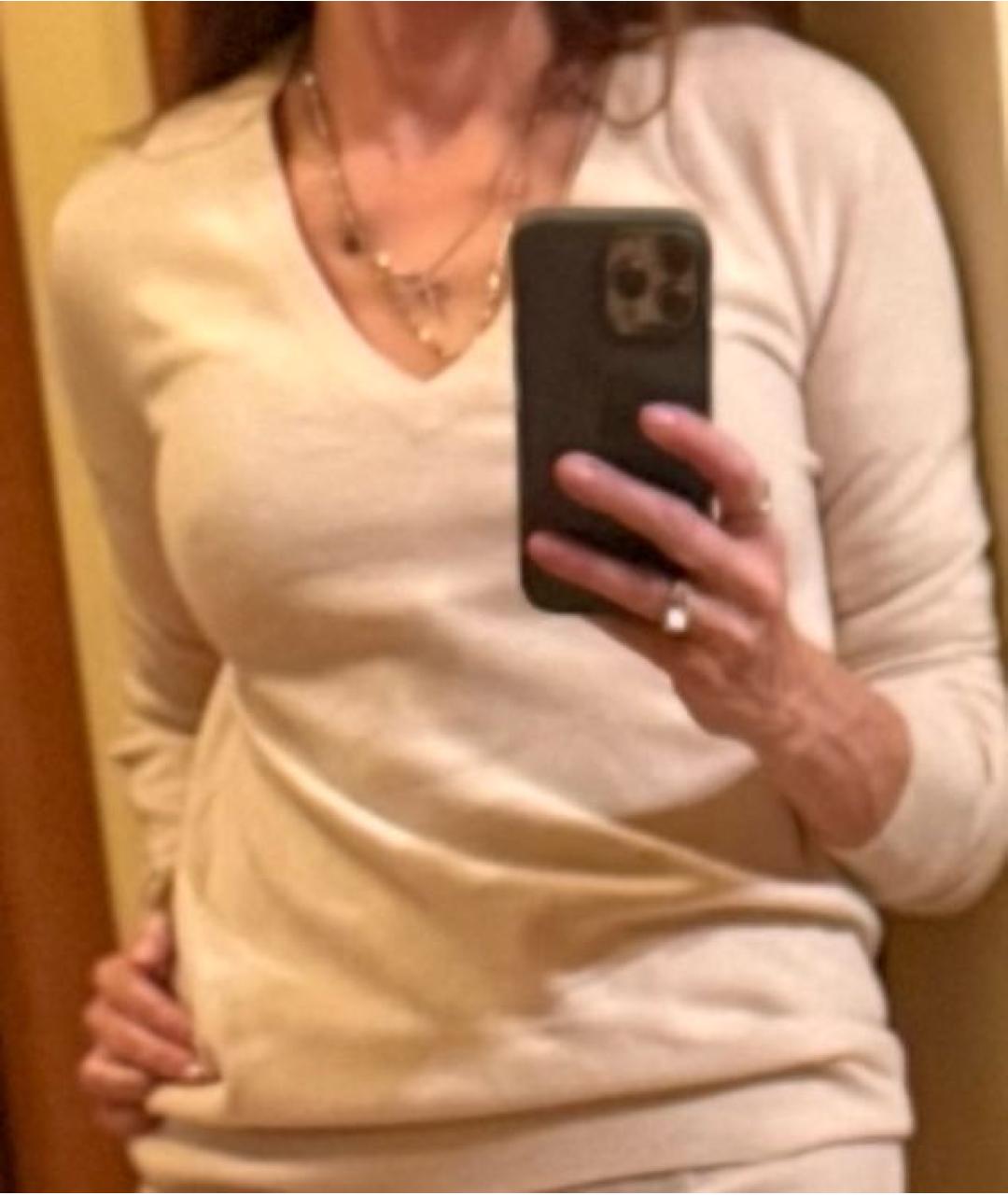 BRUNELLO CUCINELLI Бежевый кашемировый джемпер / свитер, фото 2