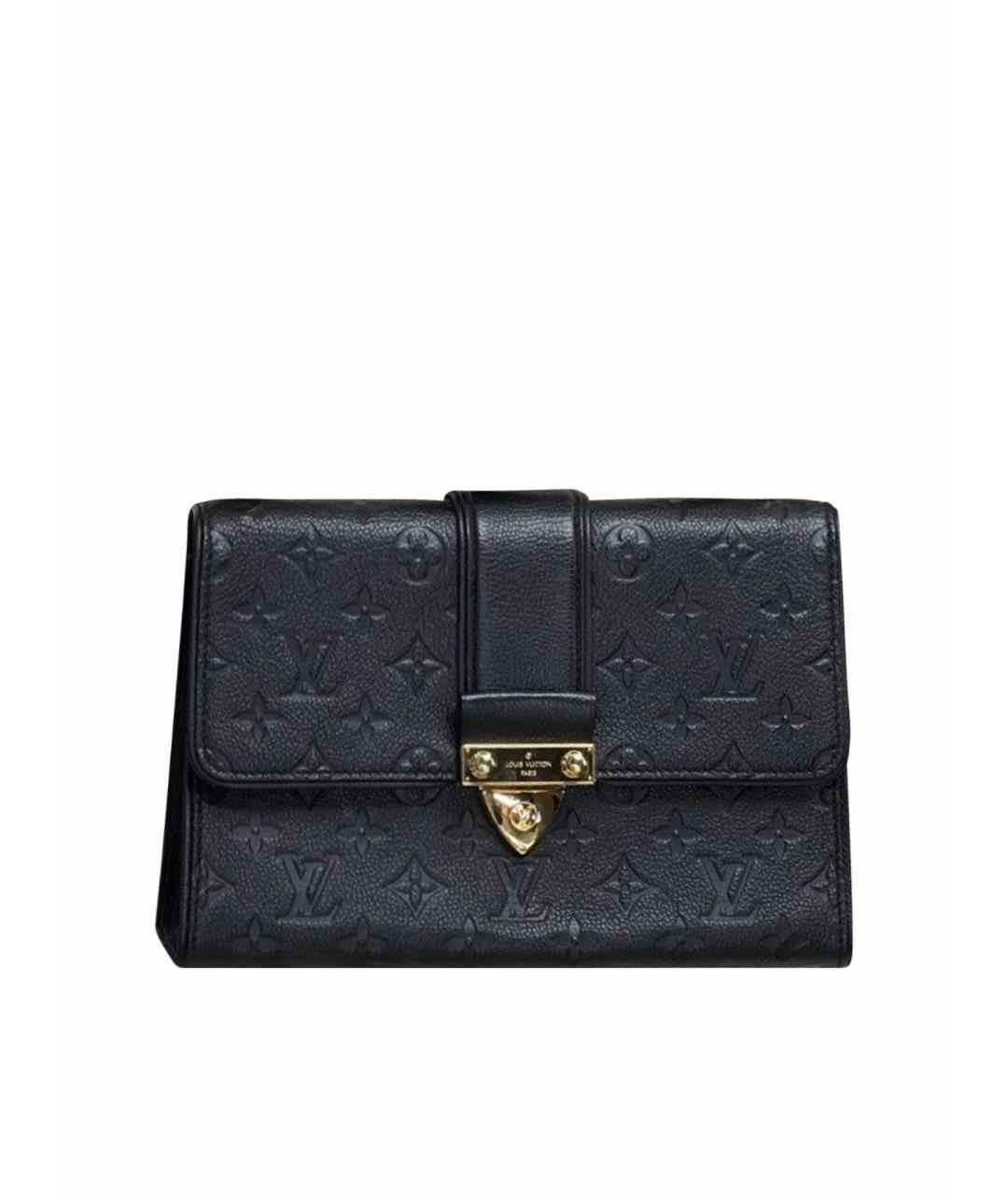 LOUIS VUITTON Черная кожаная сумка через плечо, фото 1