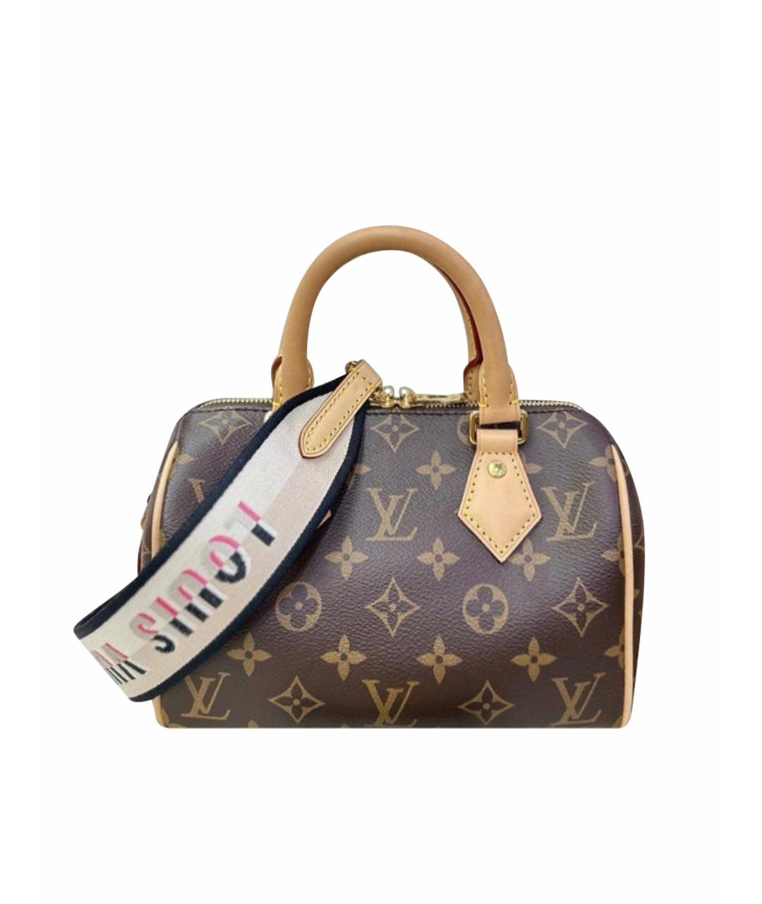 LOUIS VUITTON Коричневая кожаная сумка через плечо, фото 1
