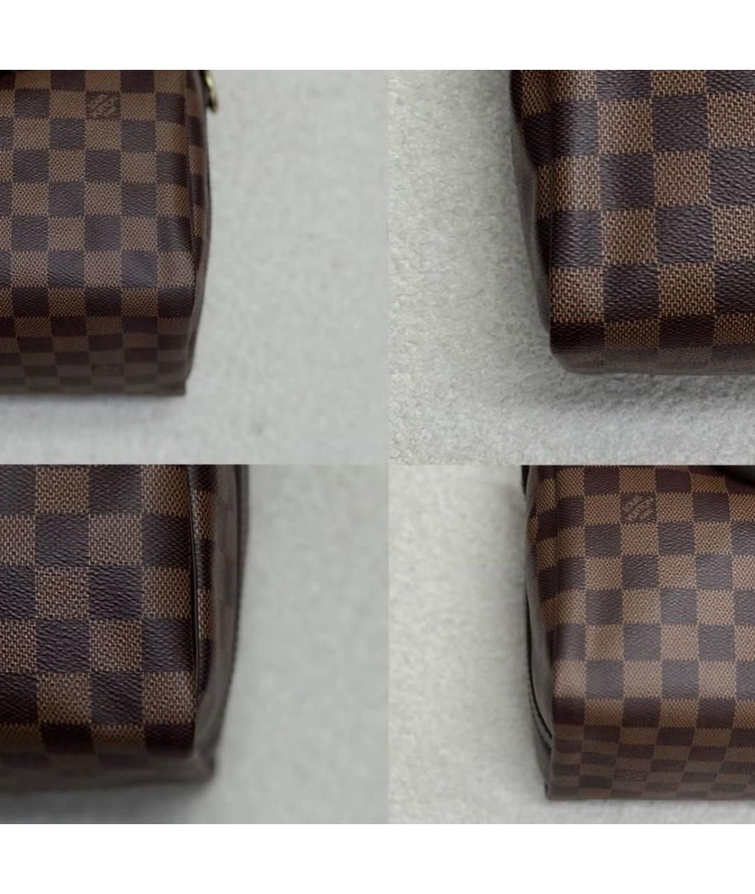 LOUIS VUITTON Коричневая кожаная сумка через плечо, фото 2