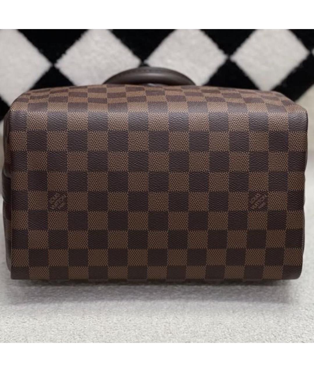 LOUIS VUITTON Коричневая кожаная сумка через плечо, фото 3